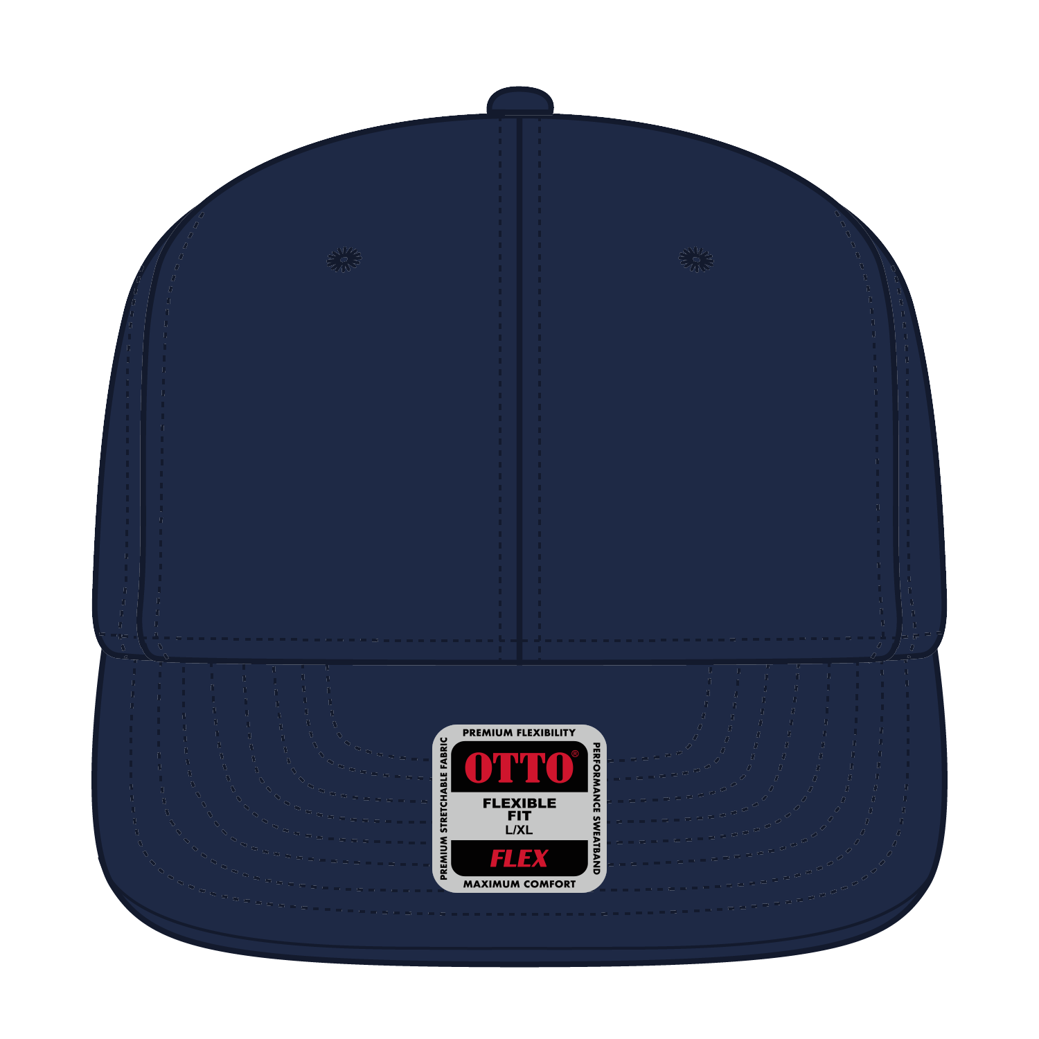 13-1329 OTTO CAP "OTTO FLEX" 6 Panel Mid Profile Style Baseball Cap