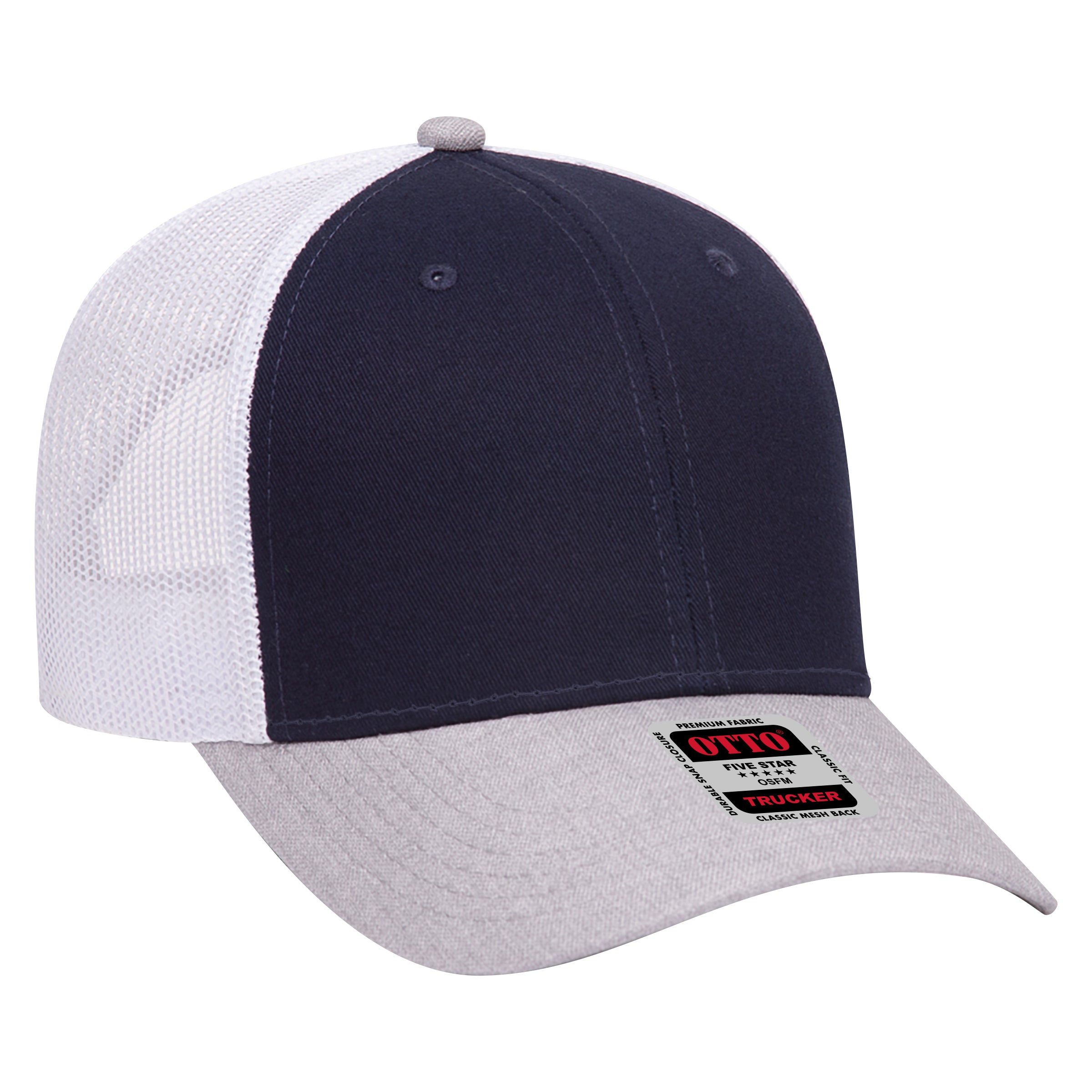 83-1239 OTTO CAP 6 Panel Low Profile Mesh Back Trucker Hat
