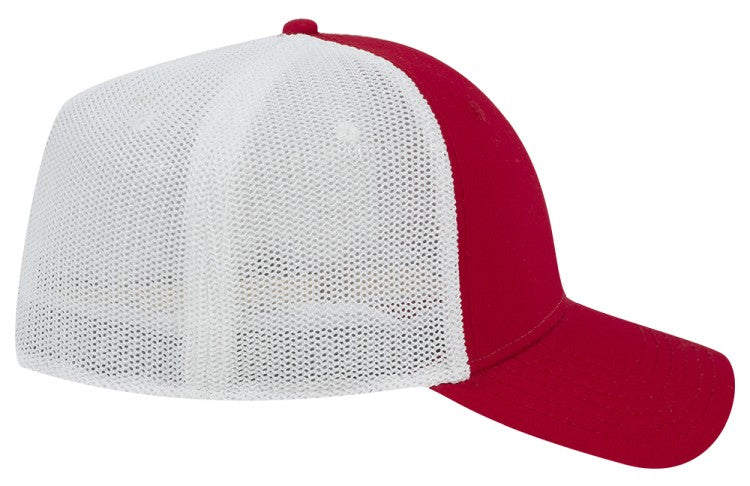 135-1230 OTTO CAP "OTTO FLEX" 6 Panel Low Profile Mesh Back Trucker Hat