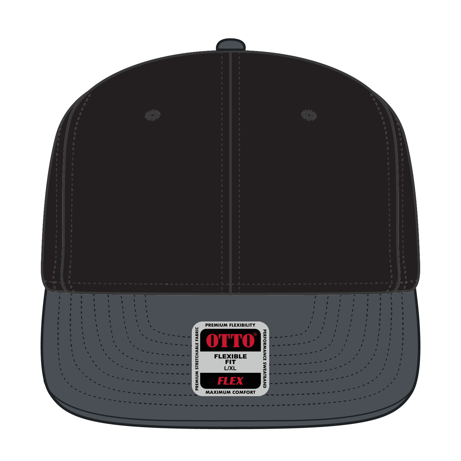 13-1329 OTTO CAP "OTTO FLEX" 6 Panel Mid Profile Style Baseball Cap