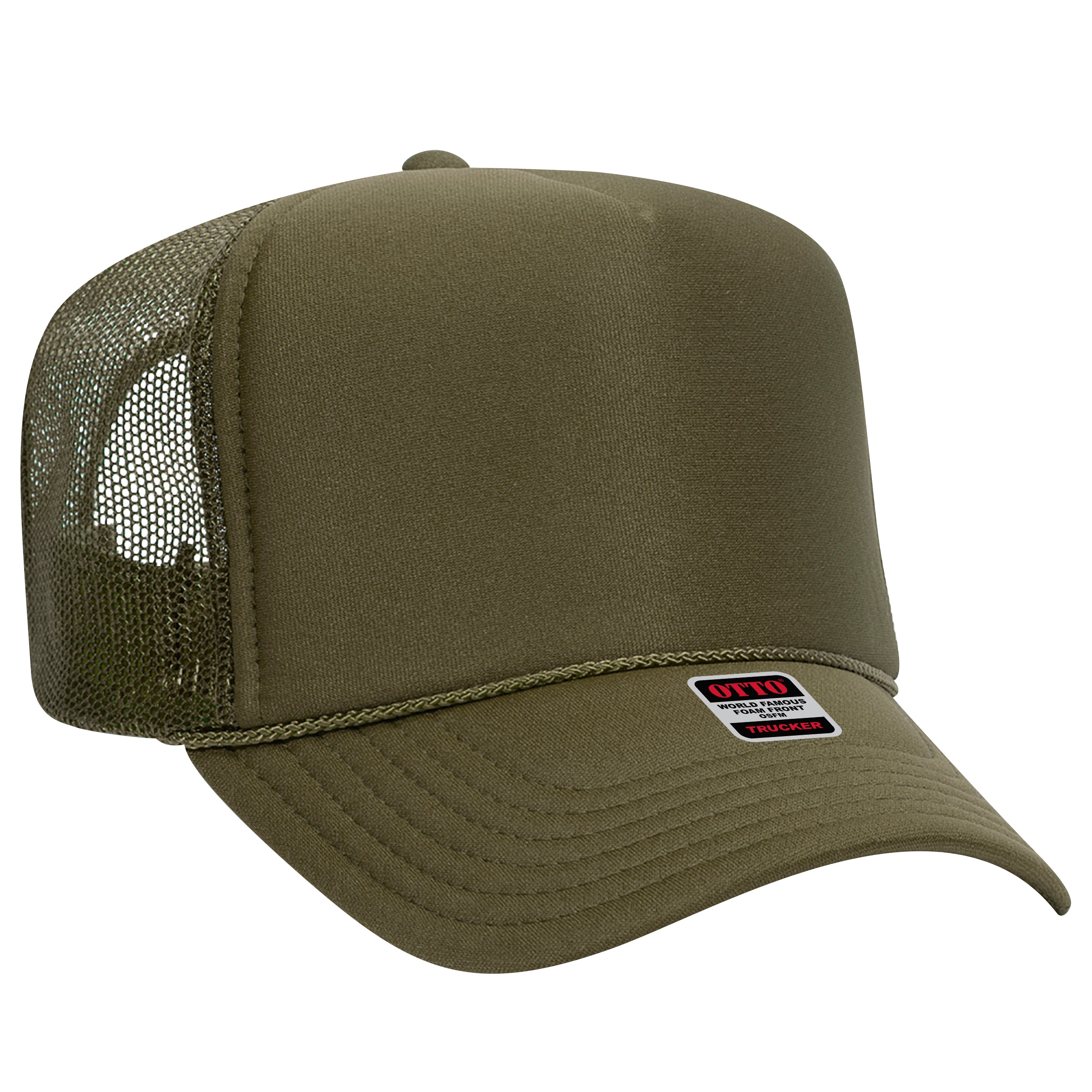 39-165 OTTO CAP 5 Panel High Crown Mesh Back Trucker Hat