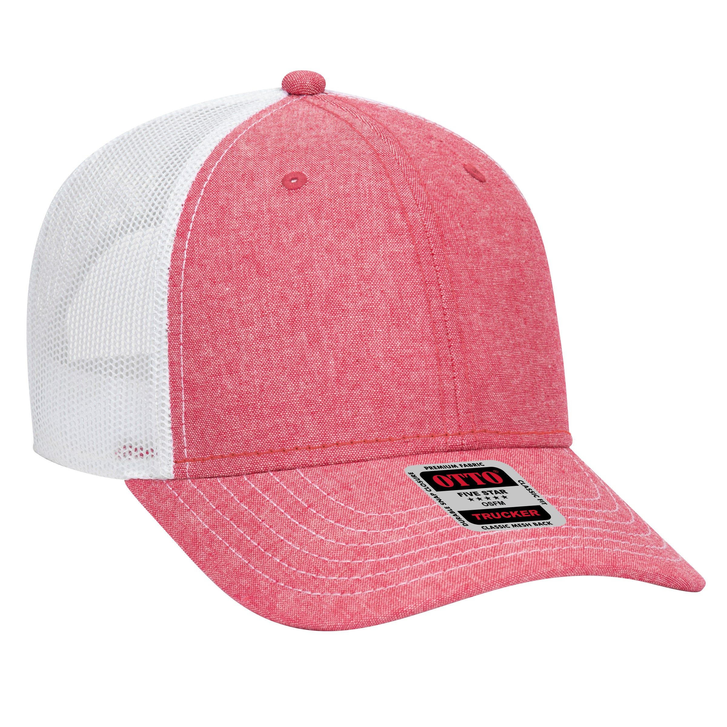 83-1239 OTTO CAP 6 Panel Low Profile Mesh Back Trucker Hat