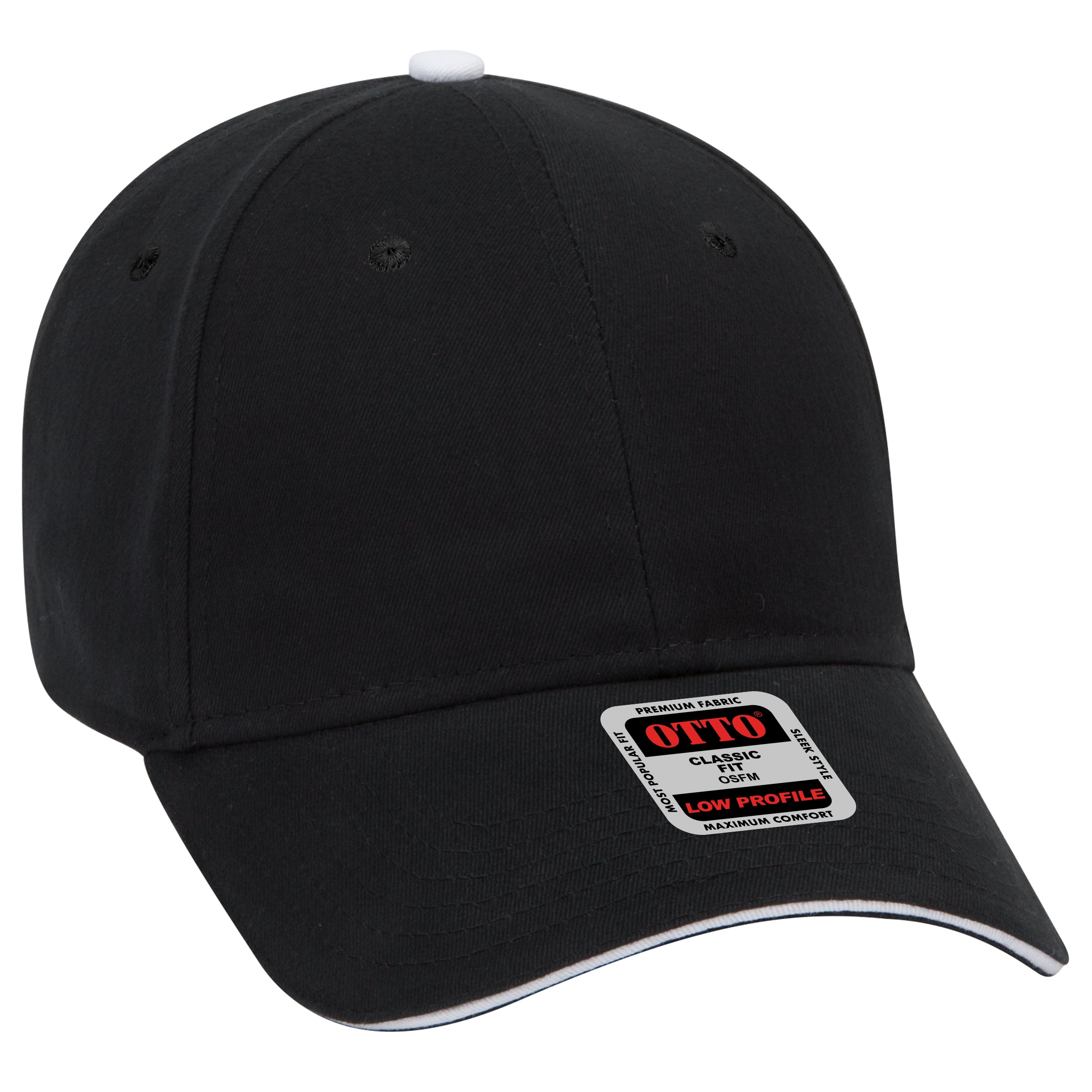 23-430 OTTO CAP 6 Panel Low Profile Baseball Cap