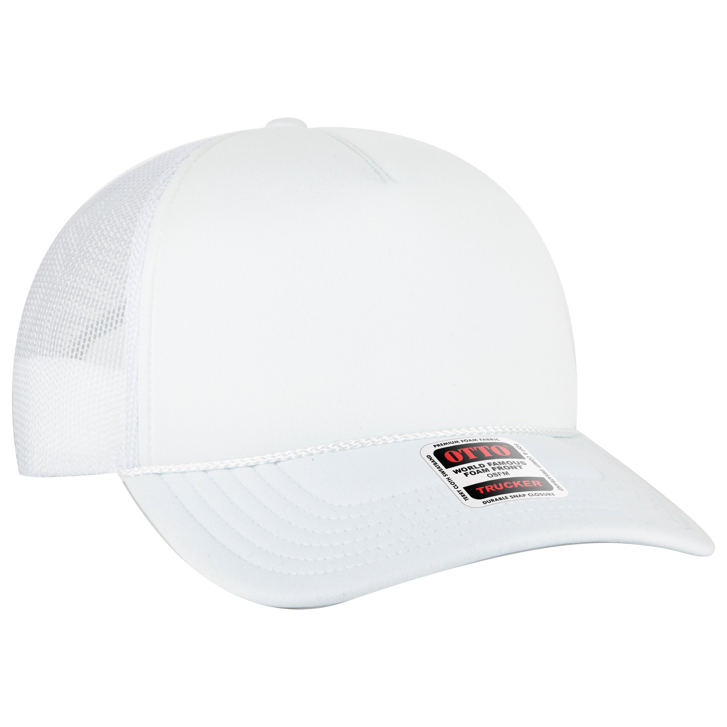 39102-1 OTTO CAP 5 Panel Low Profile Mesh Back Trucker Hat 39102-1