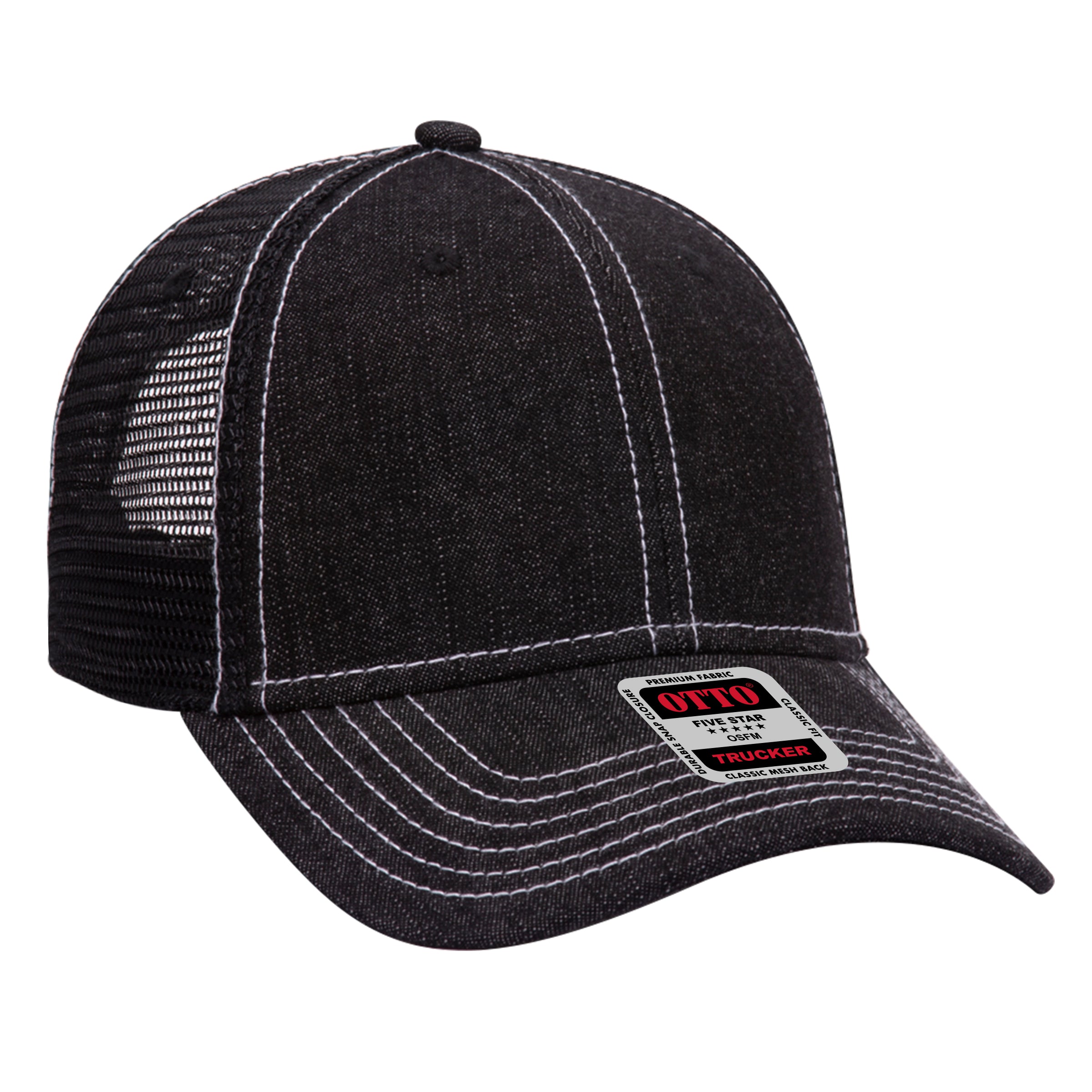 83-509 OTTO CAP 6 Panel Low Profile Mesh Back Trucker Hat
