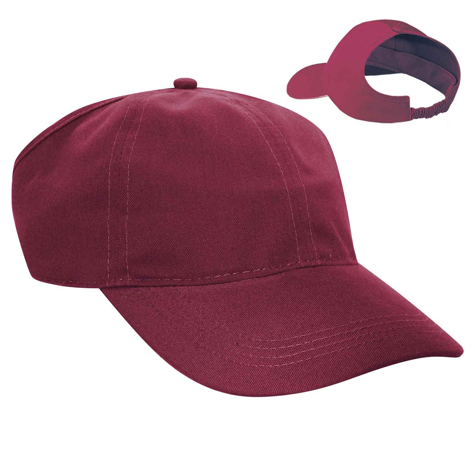69-291 OTTO CAP 4 Panel Ponytail Cap
