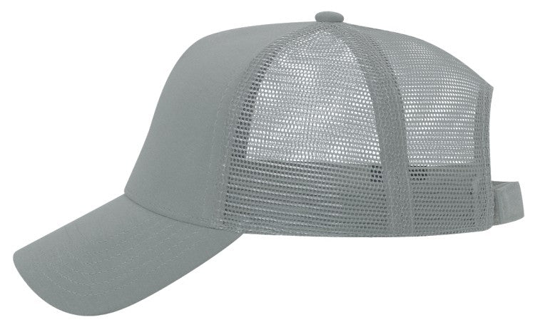 32-934 OTTO CAP 5 Panel Mid Profile Mesh Back Trucker Hat