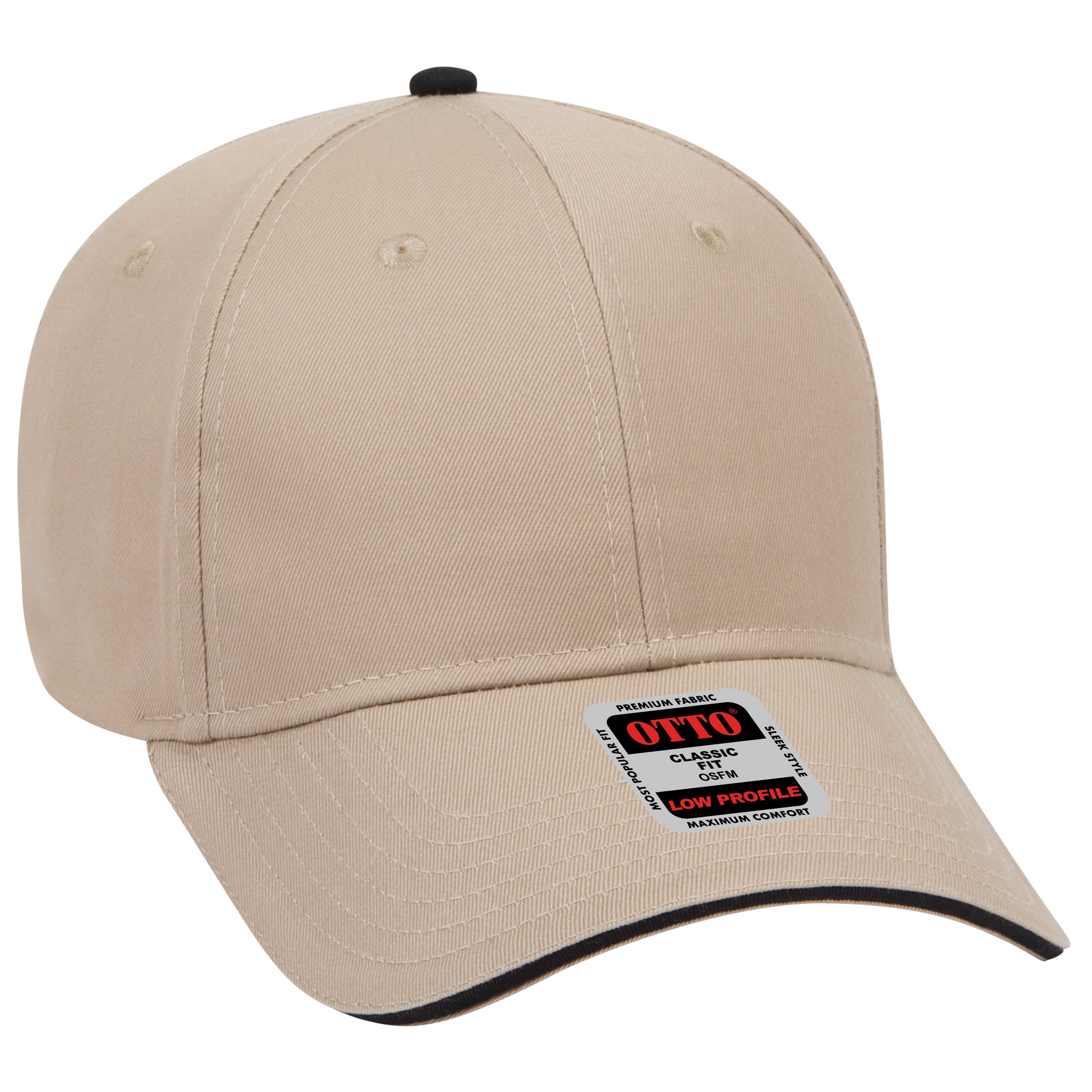 23-434 OTTO CAP 6 Panel Low Profile Baseball Cap