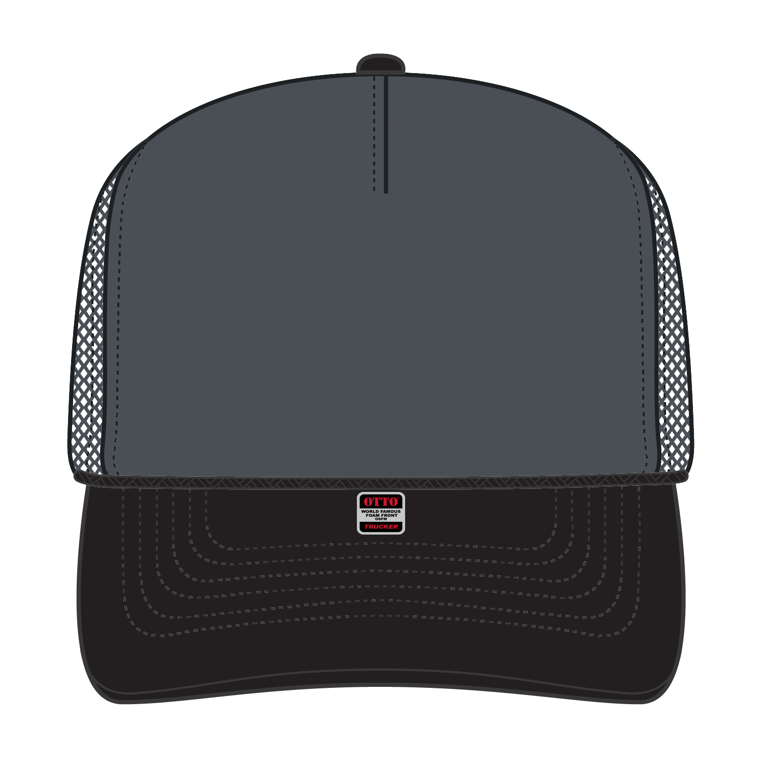 39-165 OTTO CAP 5 Panel High Crown Mesh Back Trucker Hat