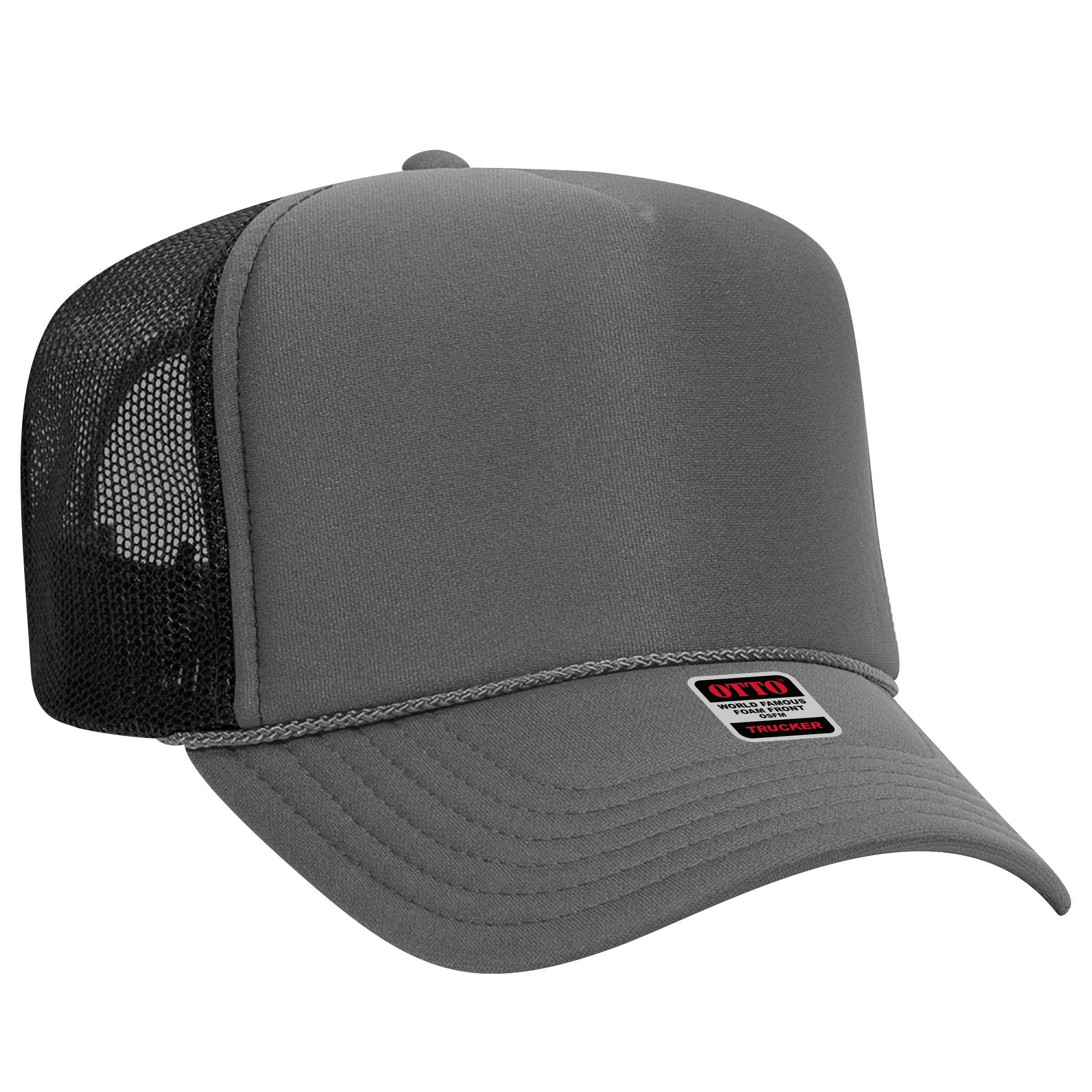 39-165 OTTO CAP 5 Panel High Crown Mesh Back Trucker Hat