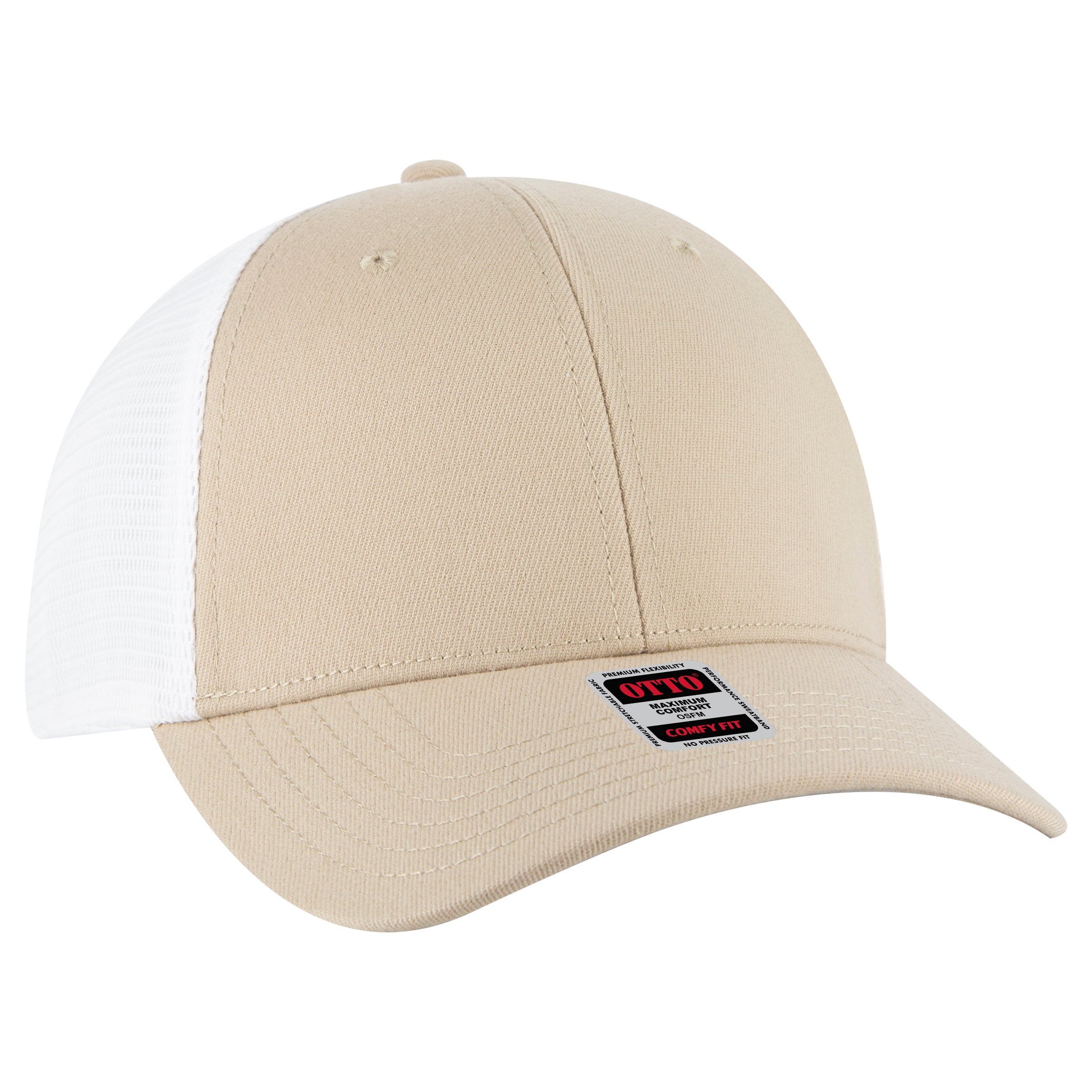 135-1 OTTO CAP "OTTO FLEX" 6 Panel Low Profile Mesh Back Trucker Hat