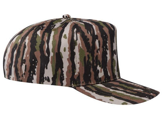 46-047 OTTO CAP Camouflage 5 Panel Mid Profile Baseball Cap