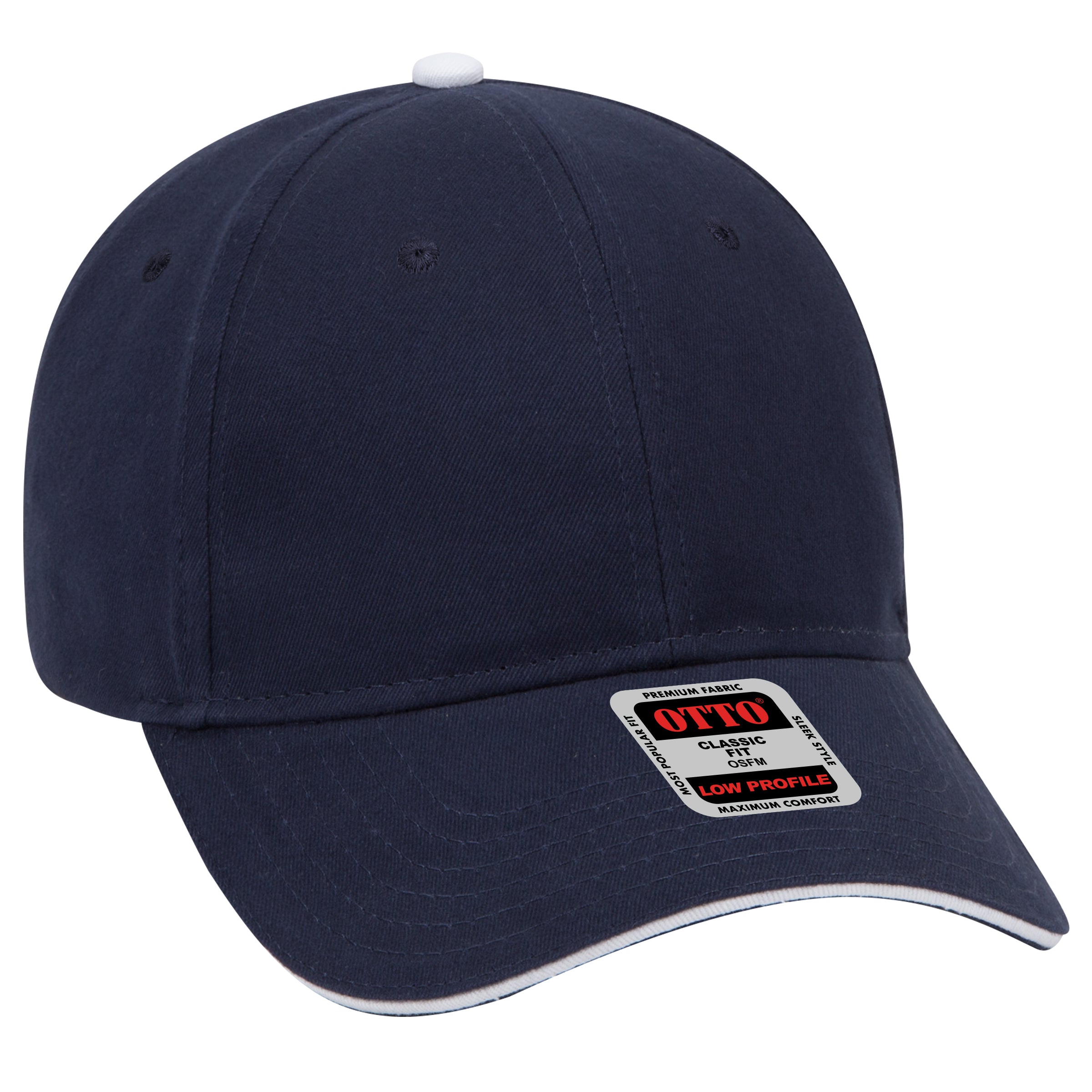 23-430 OTTO CAP 6 Panel Low Profile Baseball Cap