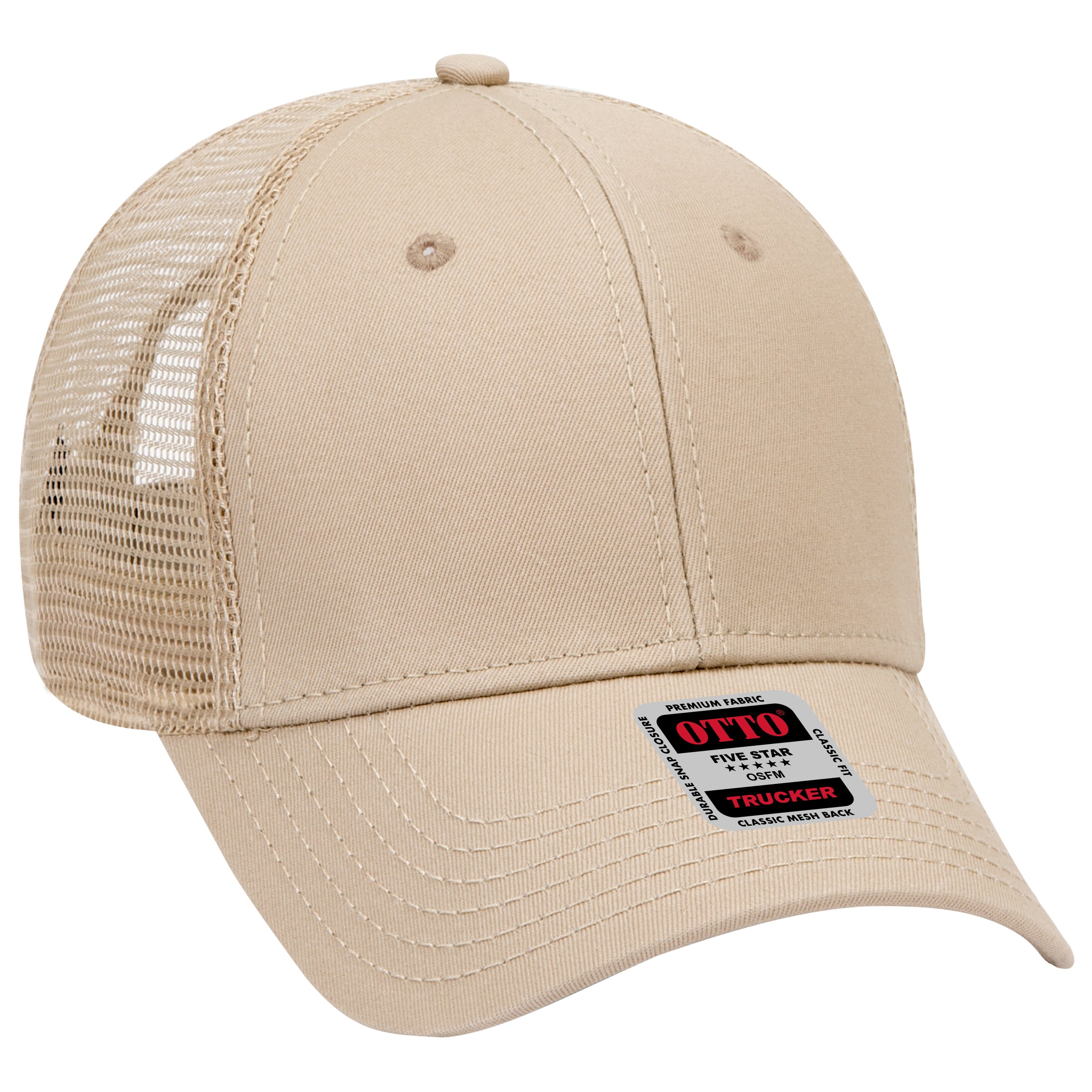 83-942 OTTO CAP 6 Panel Low Profile Mesh Back Trucker Hat