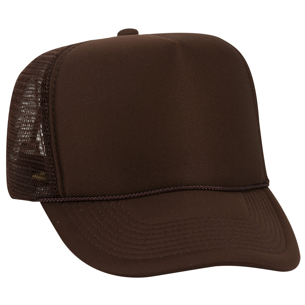 39-165 OTTO CAP 5 Panel High Crown Mesh Back Trucker Hat