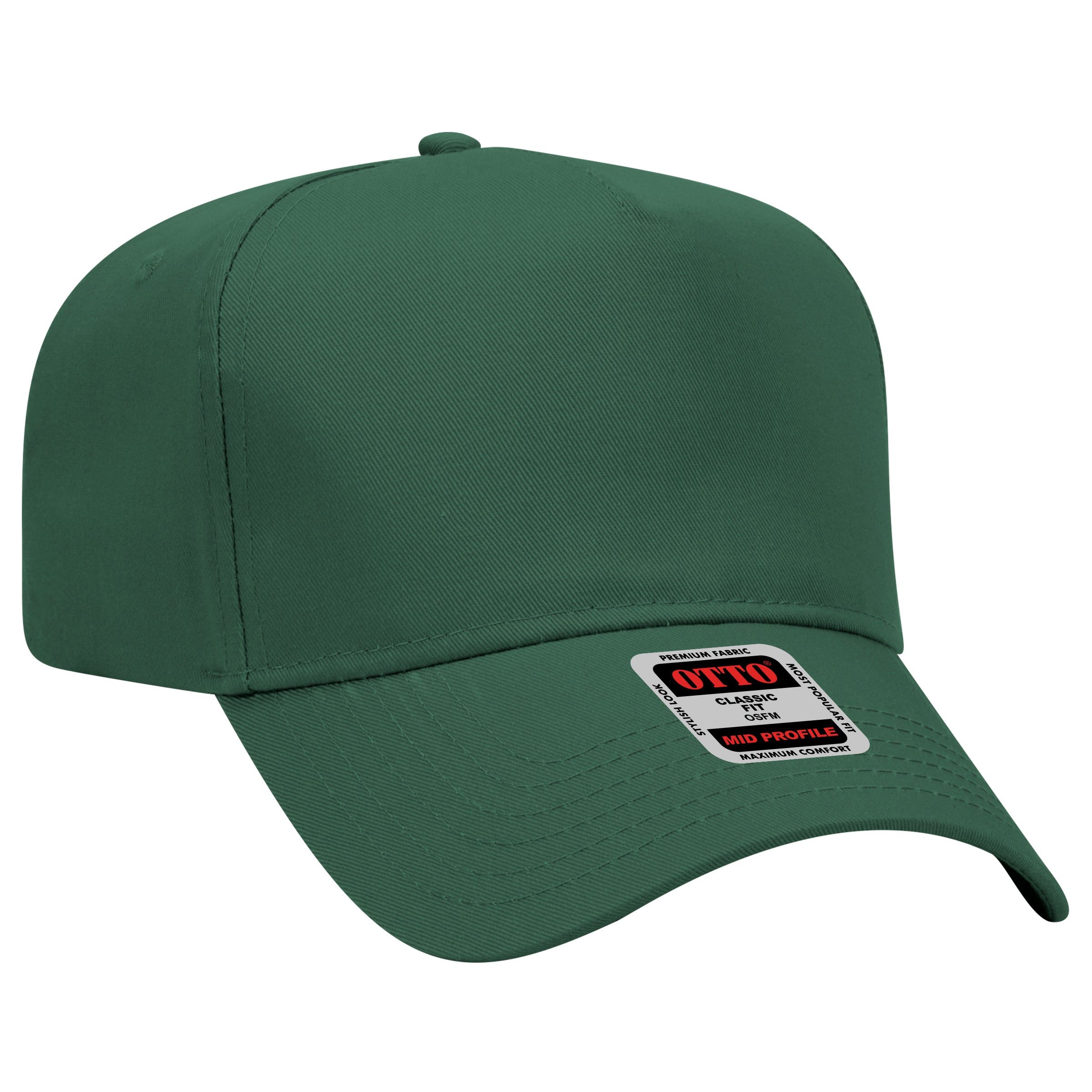 31-069 OTTO CAP 5 Panel Mid Profile Baseball Cap