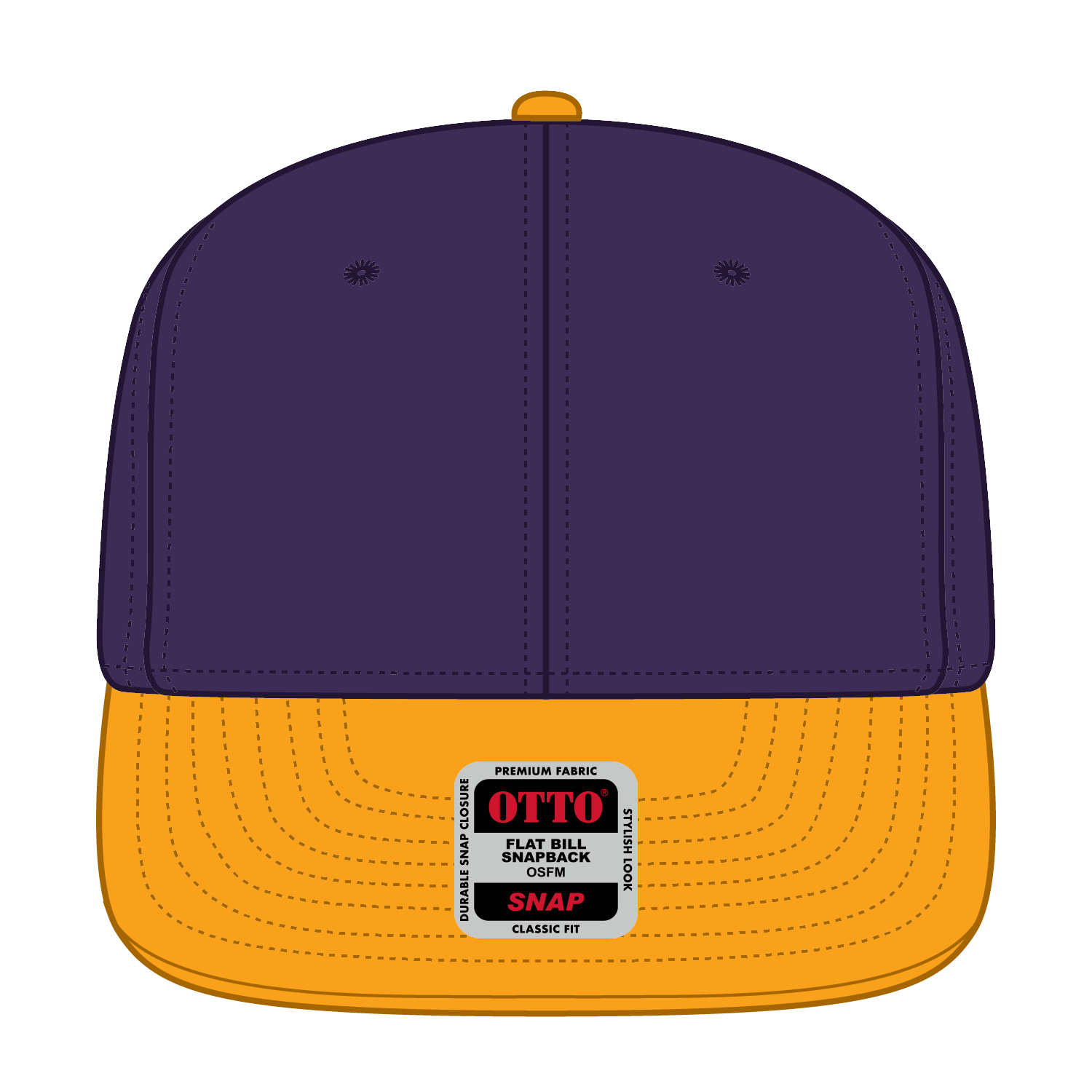 125-978 OTTO CAP "OTTO SNAP" 6 Panel Pro Style Snapback Hat