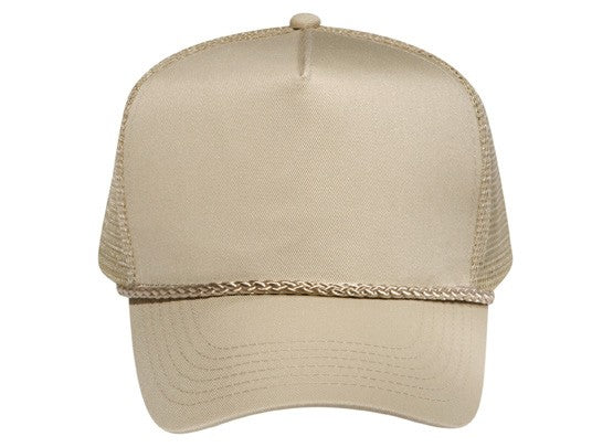 39-071 OTTO CAP 5 Panel Mid Profile Mesh Back Trucker Hat