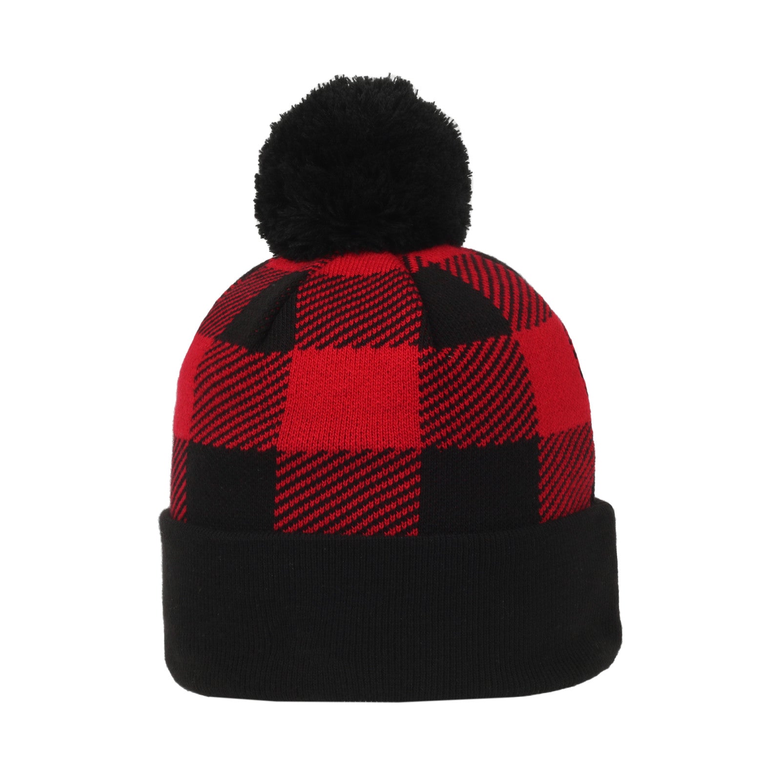 Outdoor Cap KNF-PLD Plaid Watch Cap with Pom