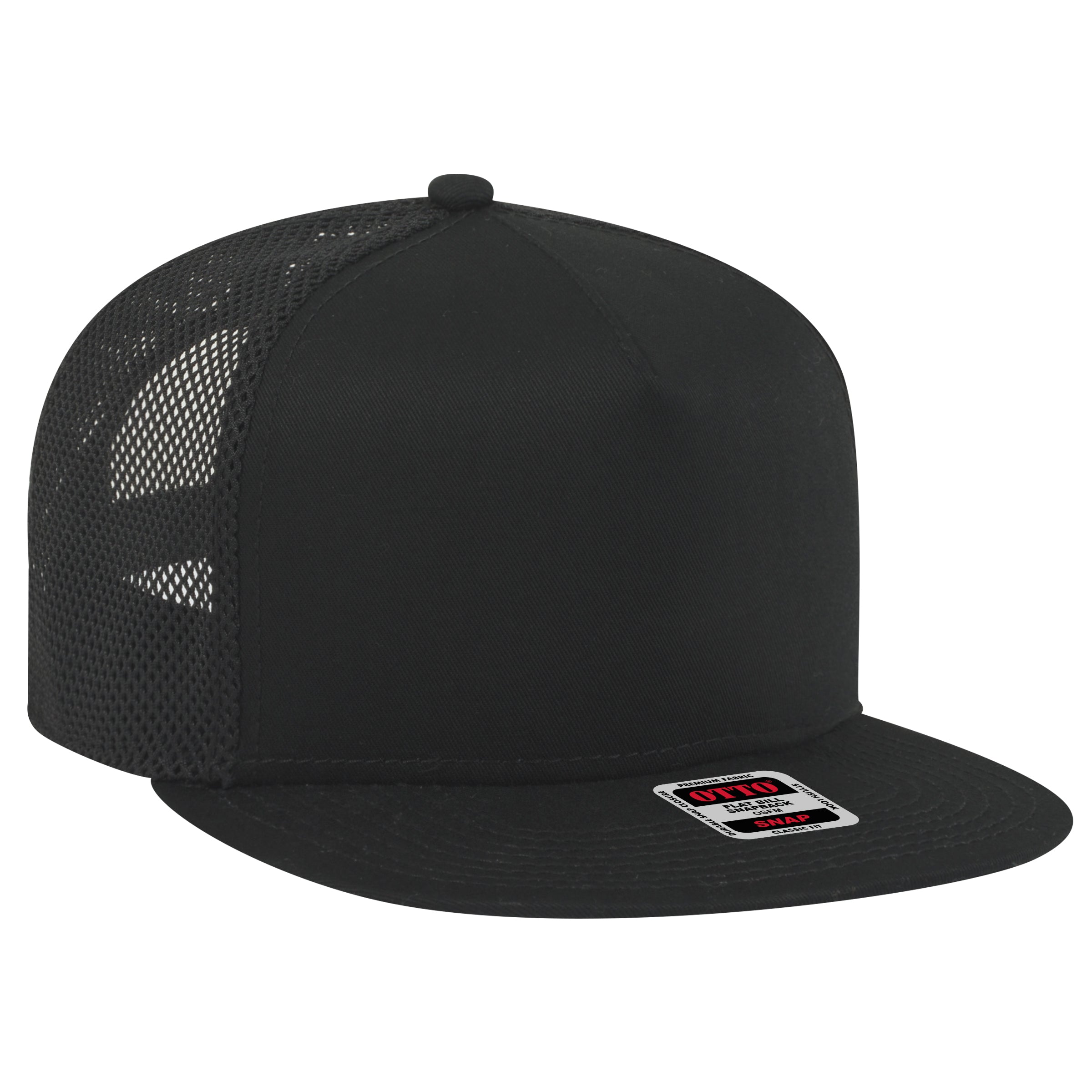 164-1209 OTTO CAP "OTTO SNAP" 5 Panel Mid Profile Mesh Back Trucker Snapback Hat