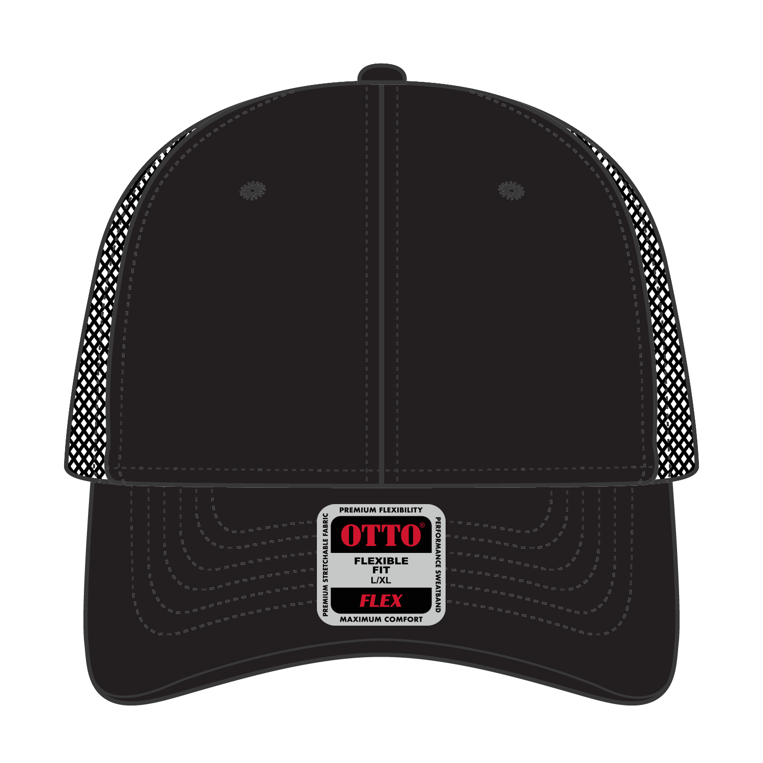 135-1230 OTTO CAP "OTTO FLEX" 6 Panel Low Profile Mesh Back Trucker Hat