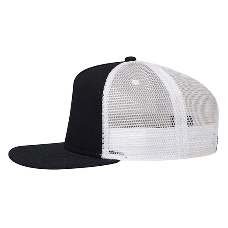 154-1124 OTTO CAP "OTTO SNAP" 5 Panel Mid Profile Mesh Back Trucker Snapback Hat