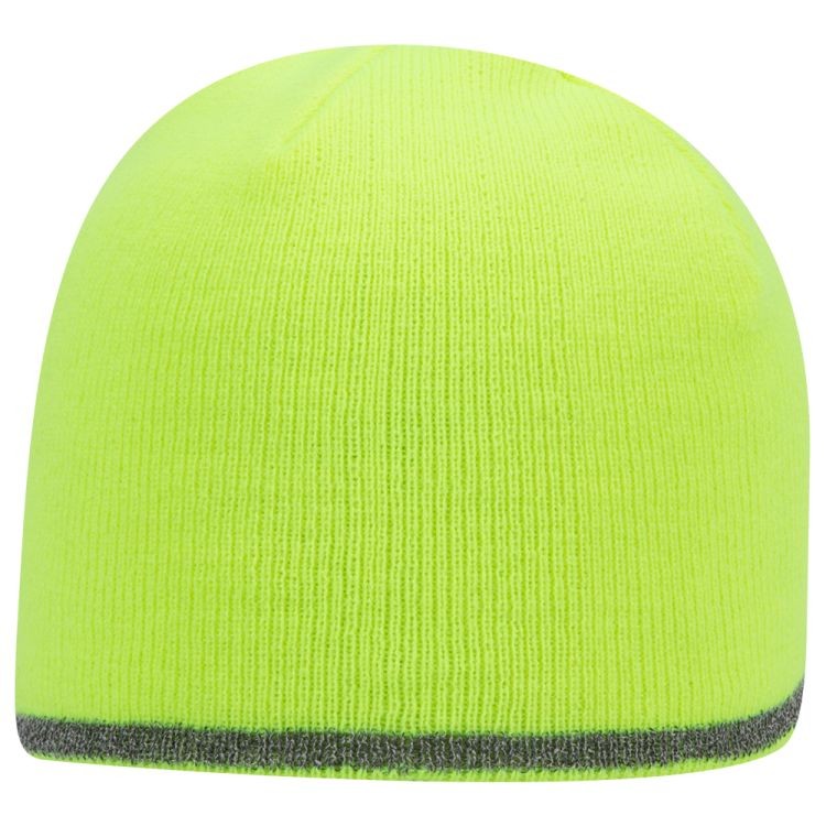 91-1237 OTTO CAP 9" Classic Knit Beanie w/ Reflective Stripe