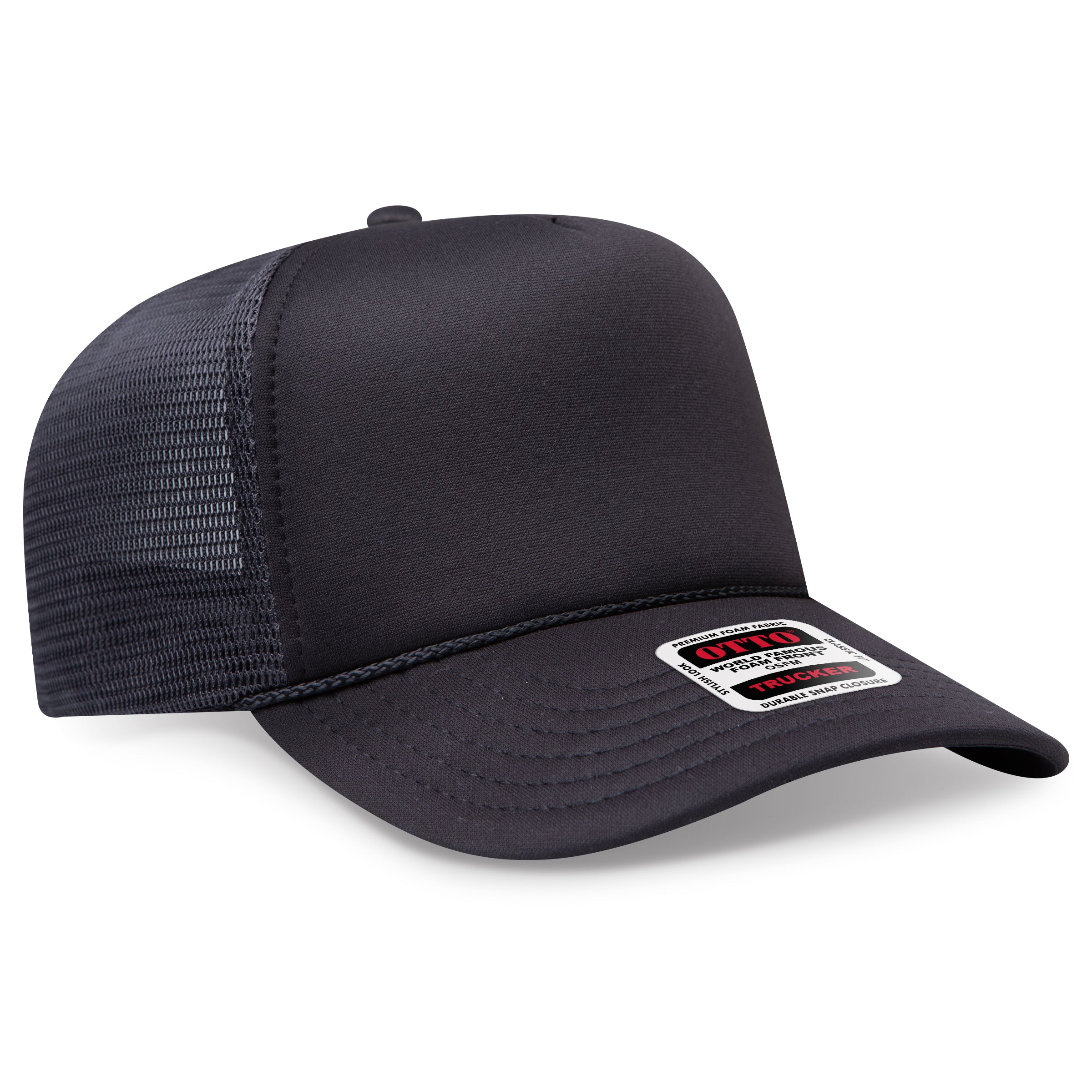 39-167 OTTO CAP "OTTO COMFY FIT" 5 Panel High Crown Mesh Back Trucker Hat