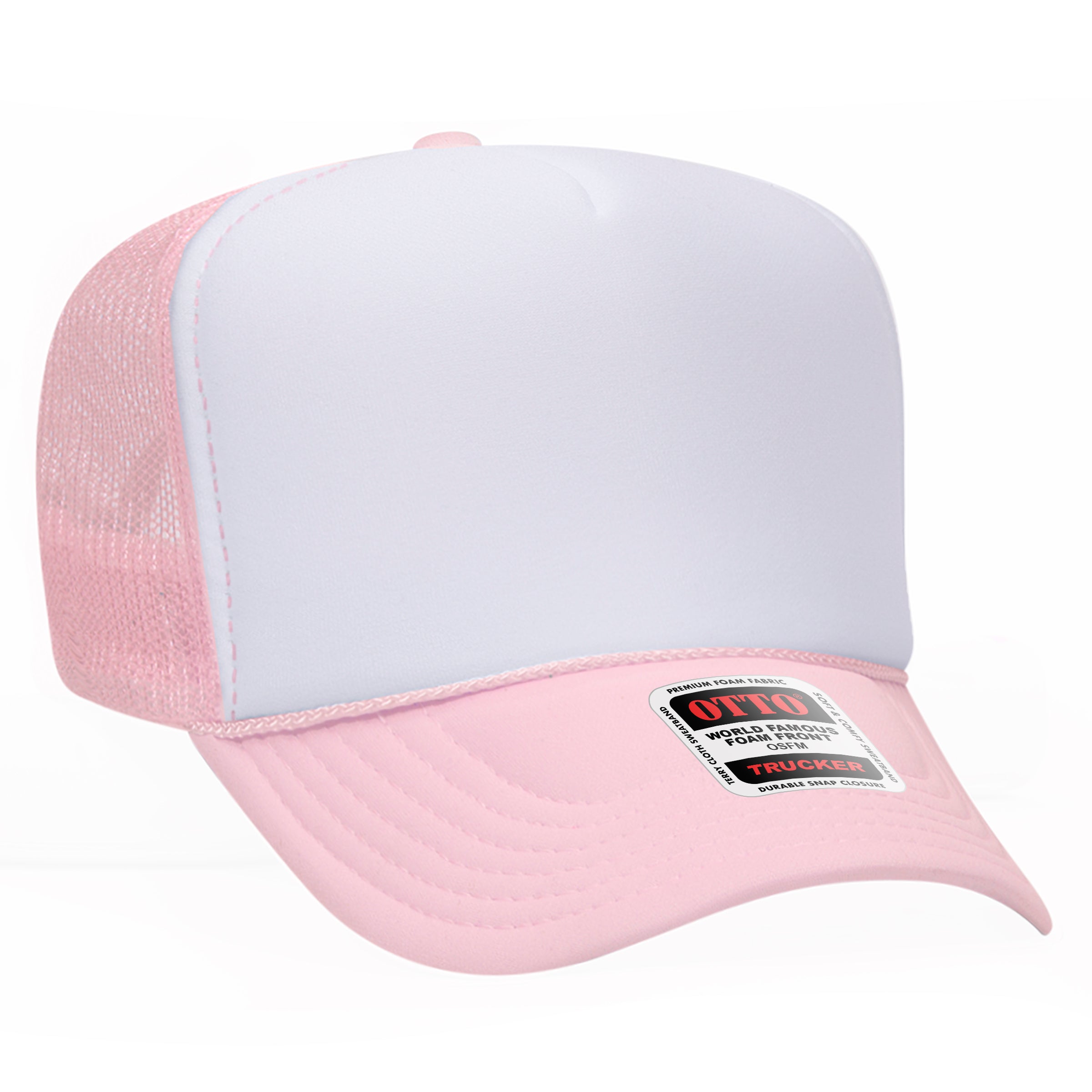 39-165 OTTO CAP 5 Panel High Crown Mesh Back Trucker Hat