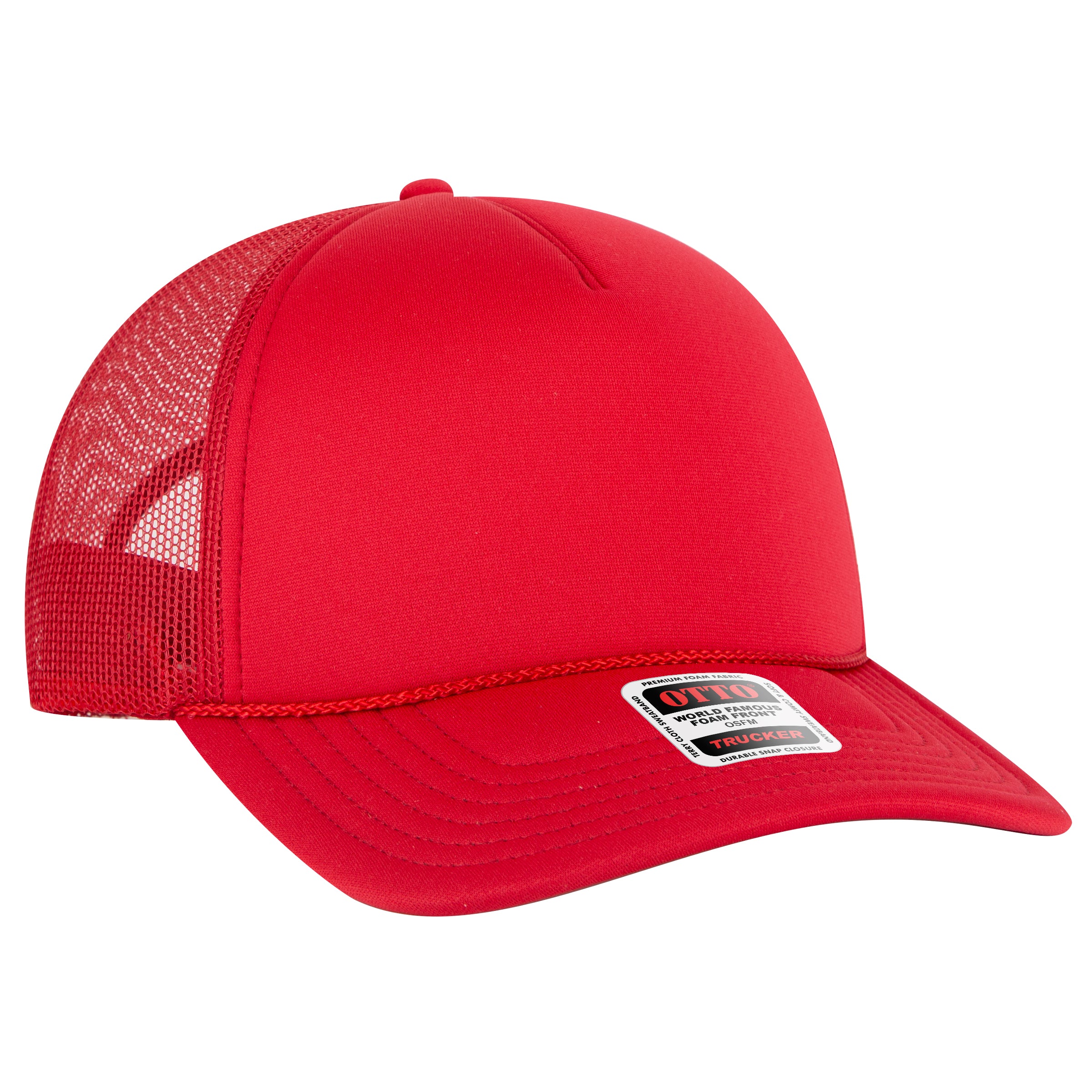 39102-1 OTTO CAP 5 Panel Low Profile Mesh Back Trucker Hat 39102-1