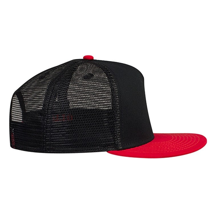 154-1124 OTTO CAP "OTTO SNAP" 5 Panel Mid Profile Mesh Back Trucker Snapback Hat