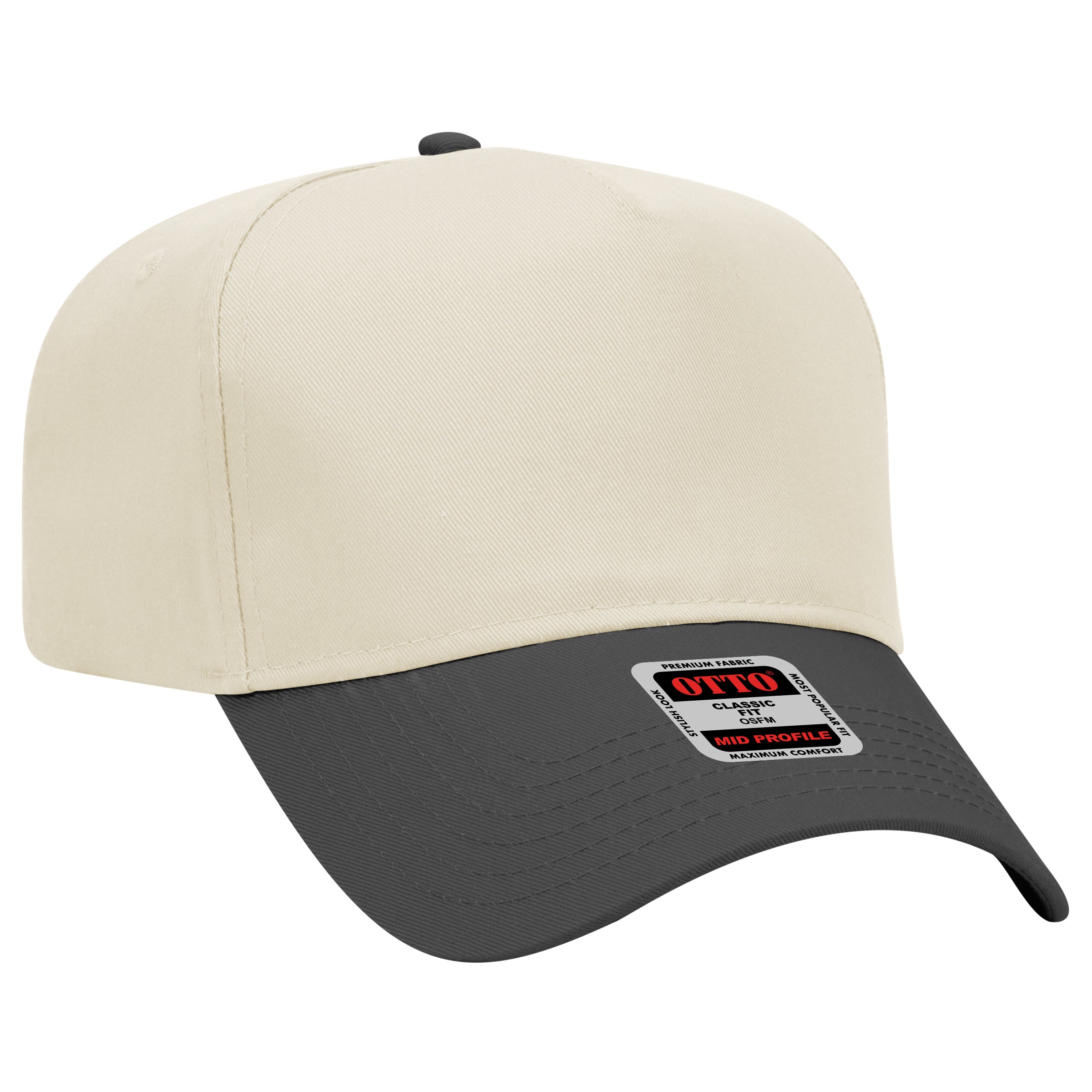 31-069 OTTO CAP 5 Panel Mid Profile Baseball Cap