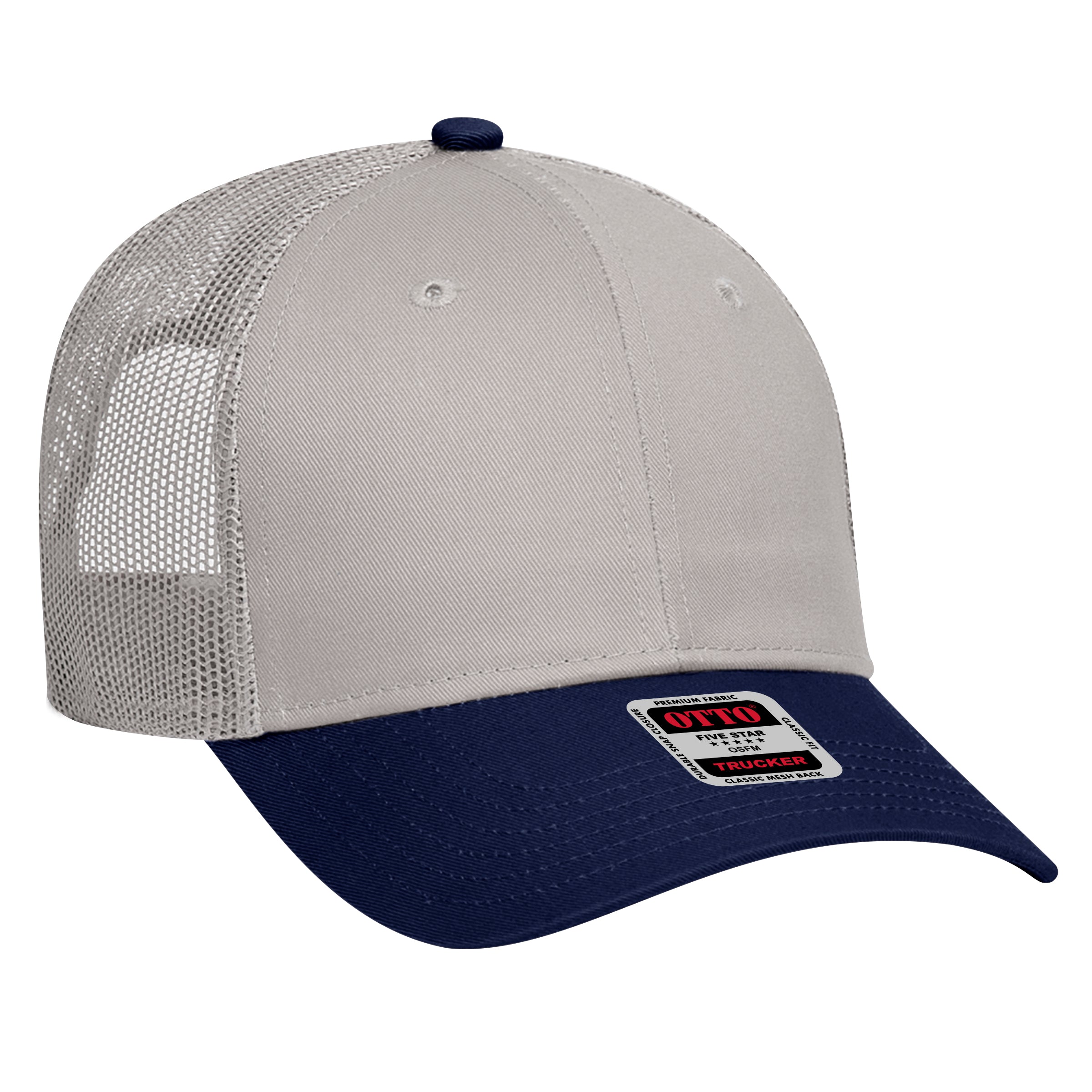 83-473 OTTO CAP 6 Panel Low Profile Mesh Back Trucker Hat