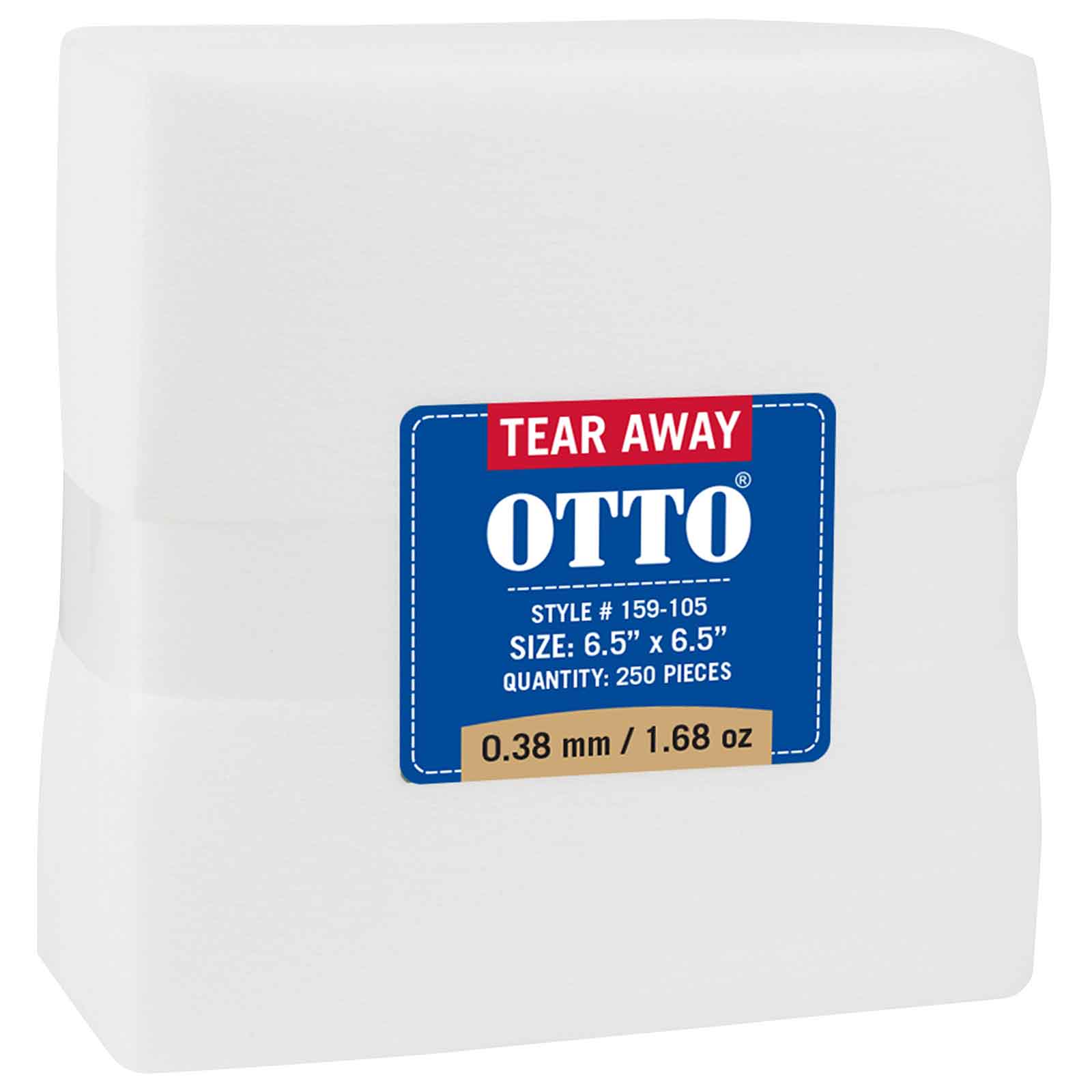 159-105 OTTO Embroidery Stabilizer Backing Tear Away Sheets