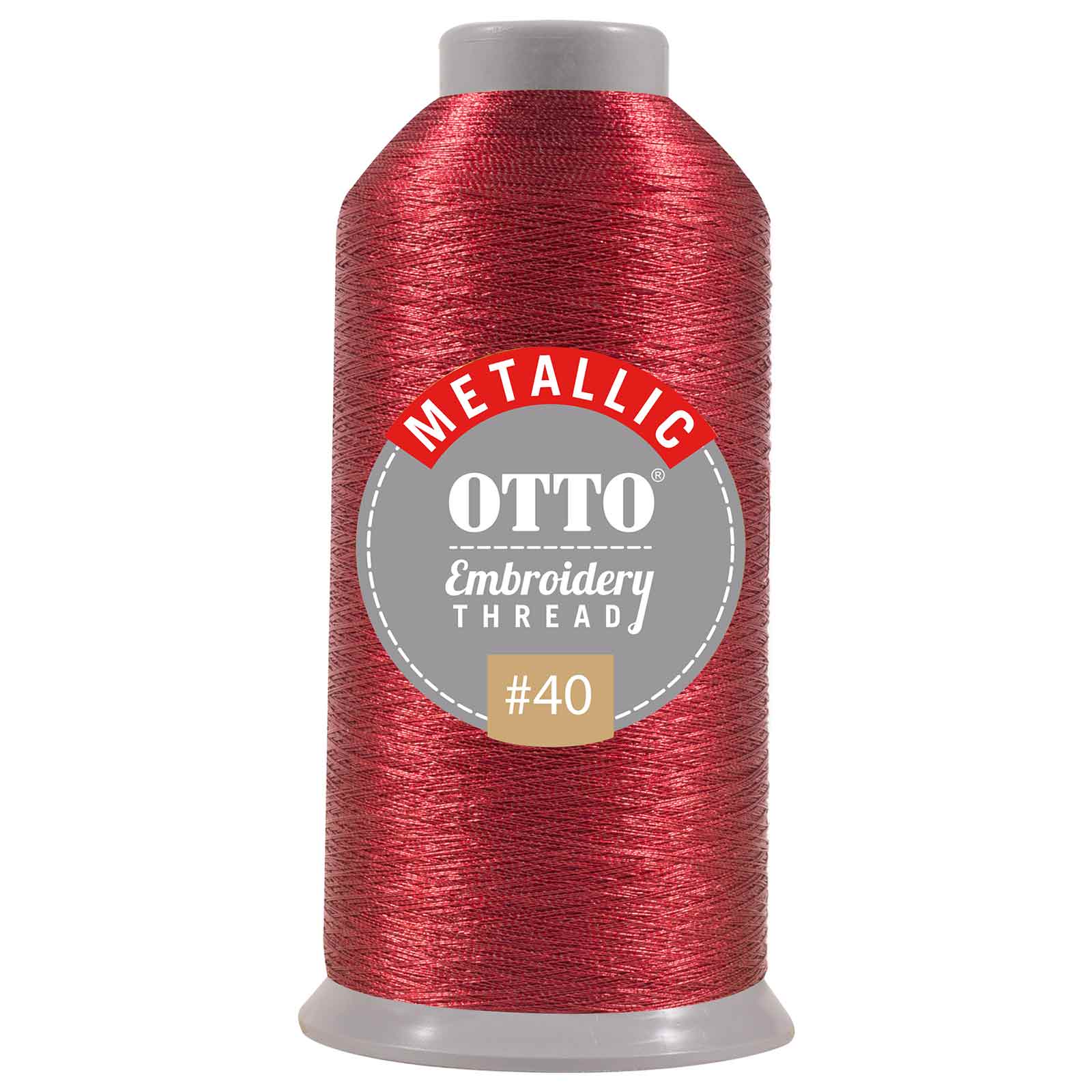 157-106 OTTO Embroidery Metallic Thread #40 3,300 yd. Cone