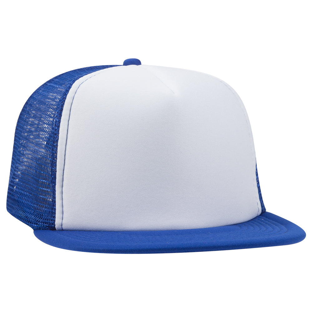 132-1037 OTTO CAP "OTTO SNAP" 5 Panel High Crown Mesh Back Trucker Snapback Hat