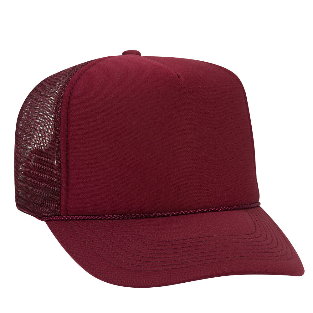 39-165 OTTO CAP 5 Panel High Crown Mesh Back Trucker Hat
