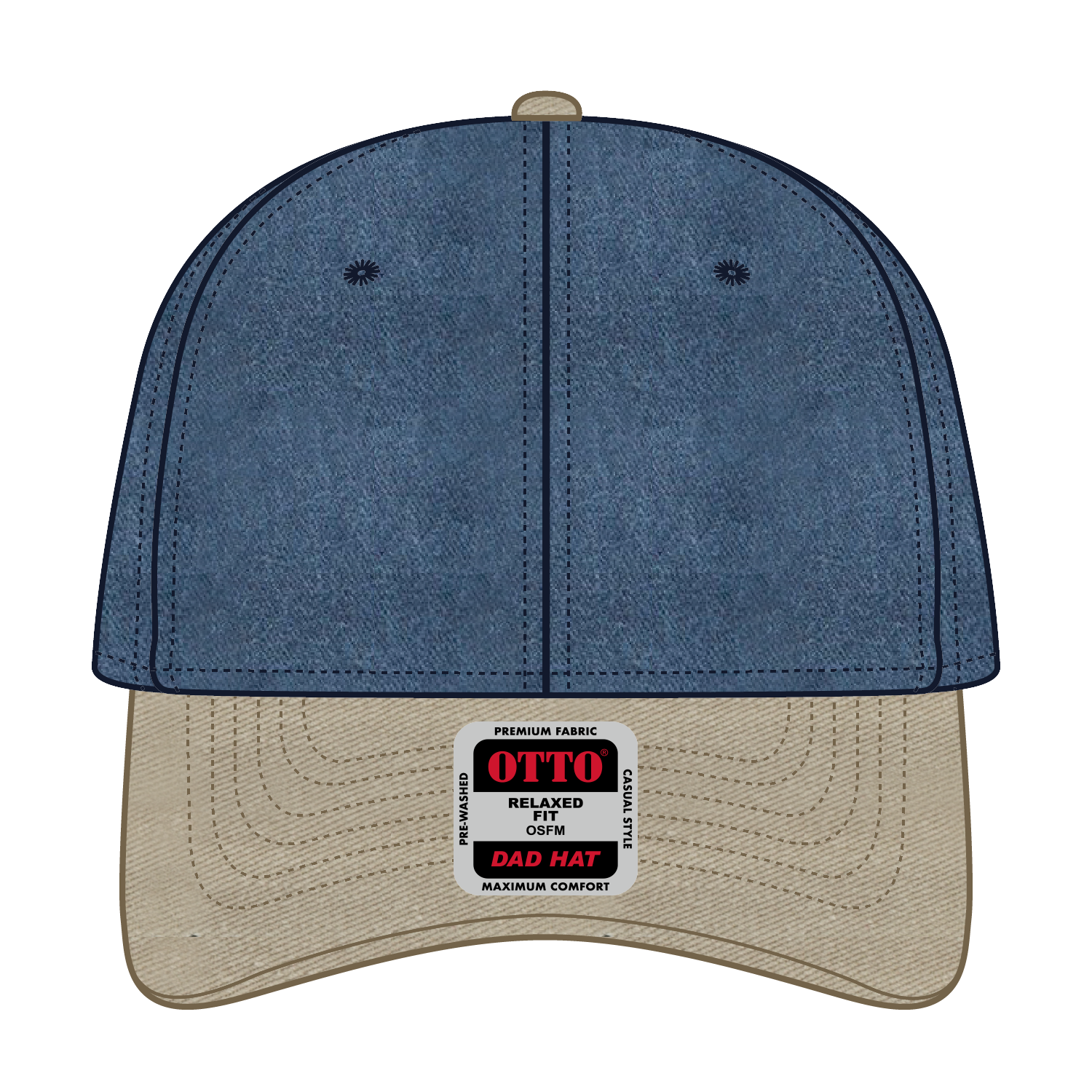 18-202 OTTO CAP 6 Panel Low Profile Dad Hat