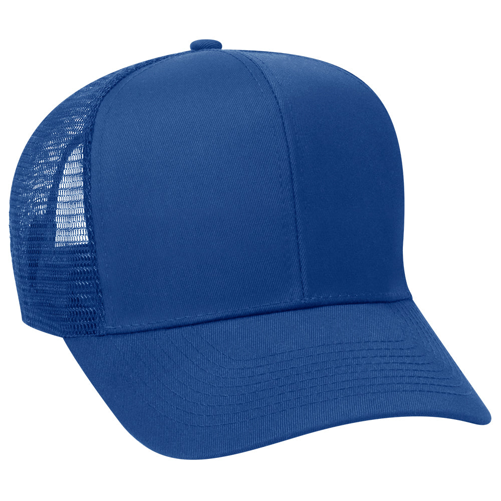 30-287 OTTO CAP 6 Panel Mid Profile Mesh Back Trucker Hat