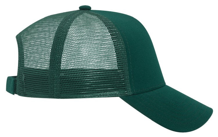 32-934 OTTO CAP 5 Panel Mid Profile Mesh Back Trucker Hat