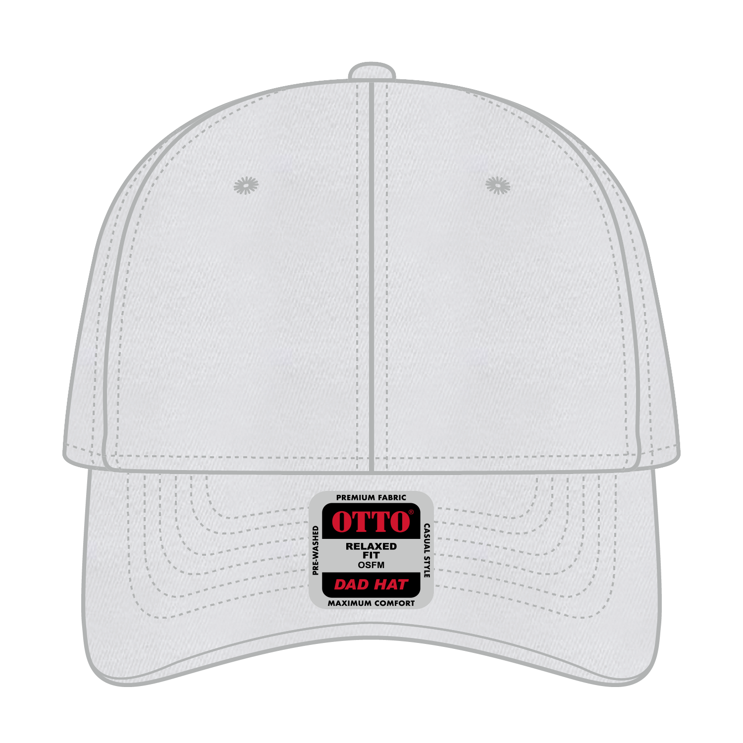 18-202 OTTO CAP 6 Panel Low Profile Dad Hat
