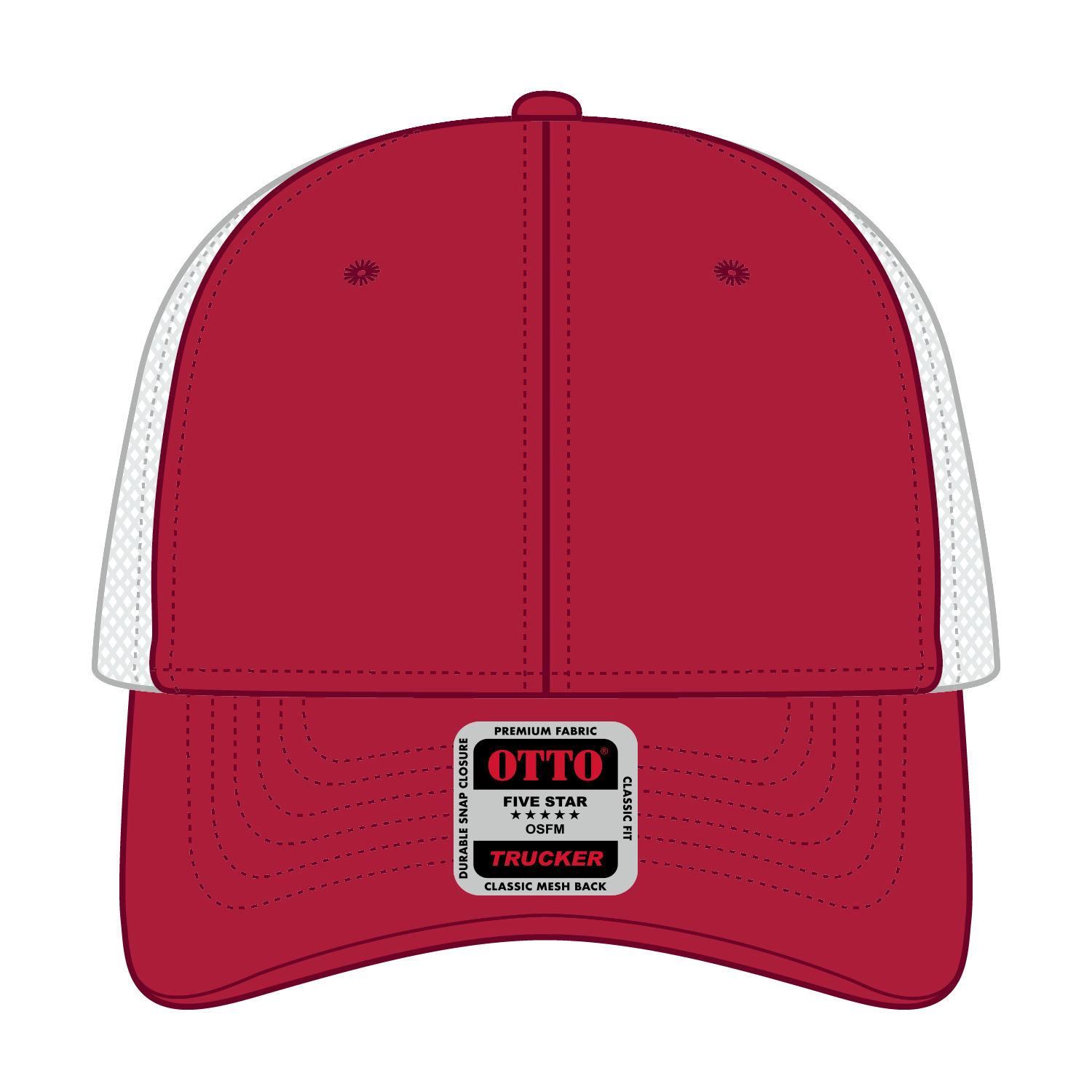 83-473 OTTO CAP 6 Panel Low Profile Mesh Back Trucker Hat