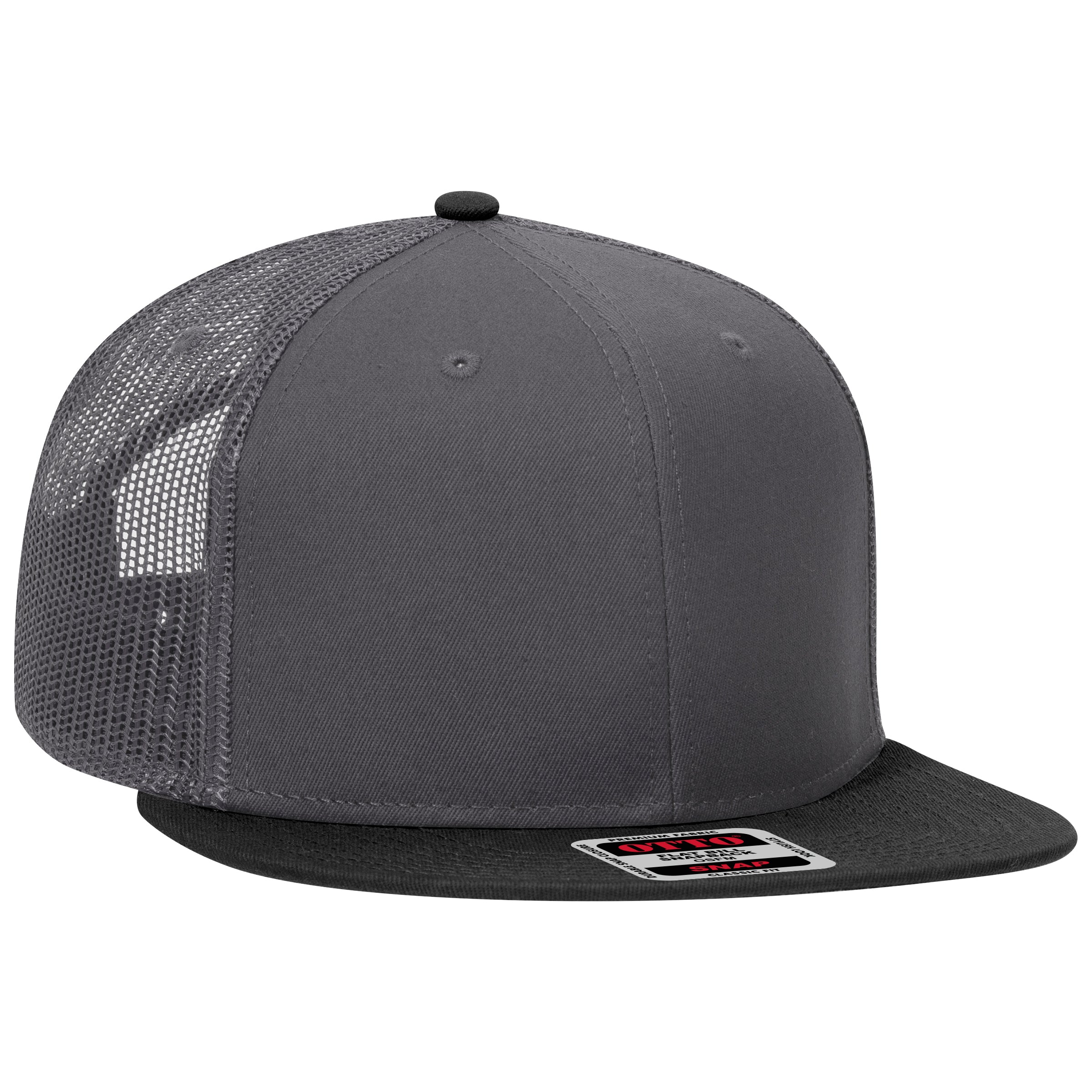 141-1070 OTTO CAP "OTTO SNAP" 6 Panel Pro Style Mesh Back Trucker Snapback Hat