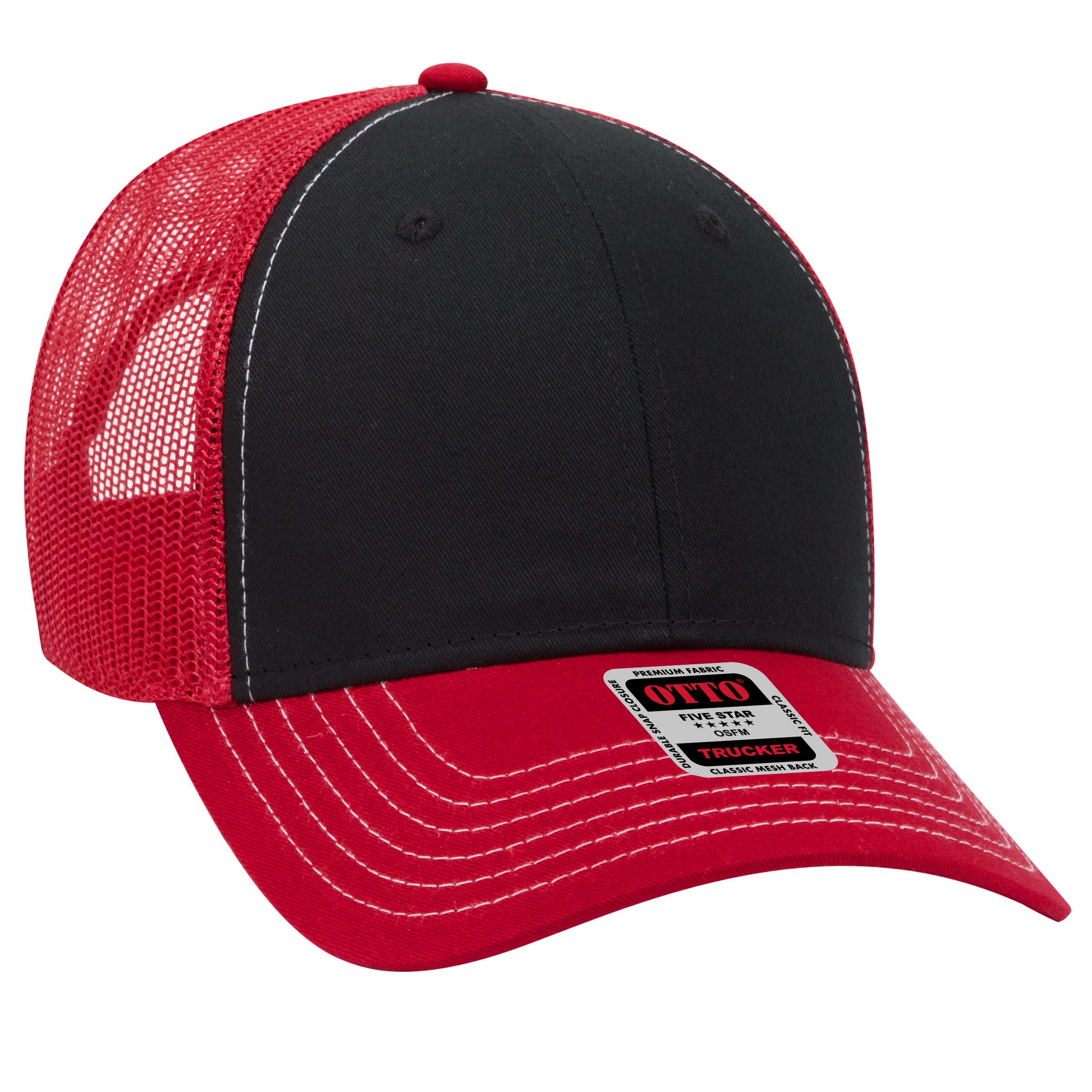 83-1239 OTTO CAP 6 Panel Low Profile Mesh Back Trucker Hat