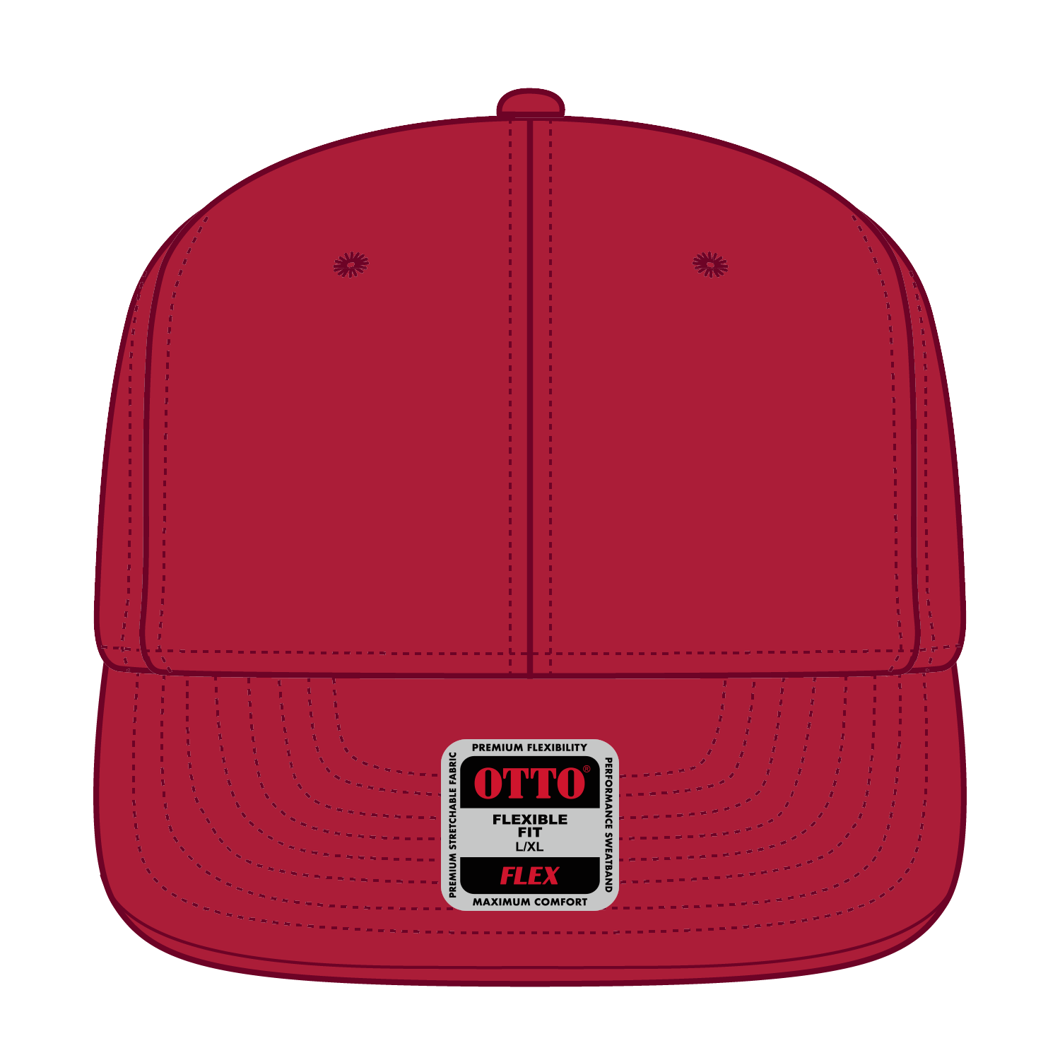 13-1329 OTTO CAP "OTTO FLEX" 6 Panel Mid Profile Style Baseball Cap