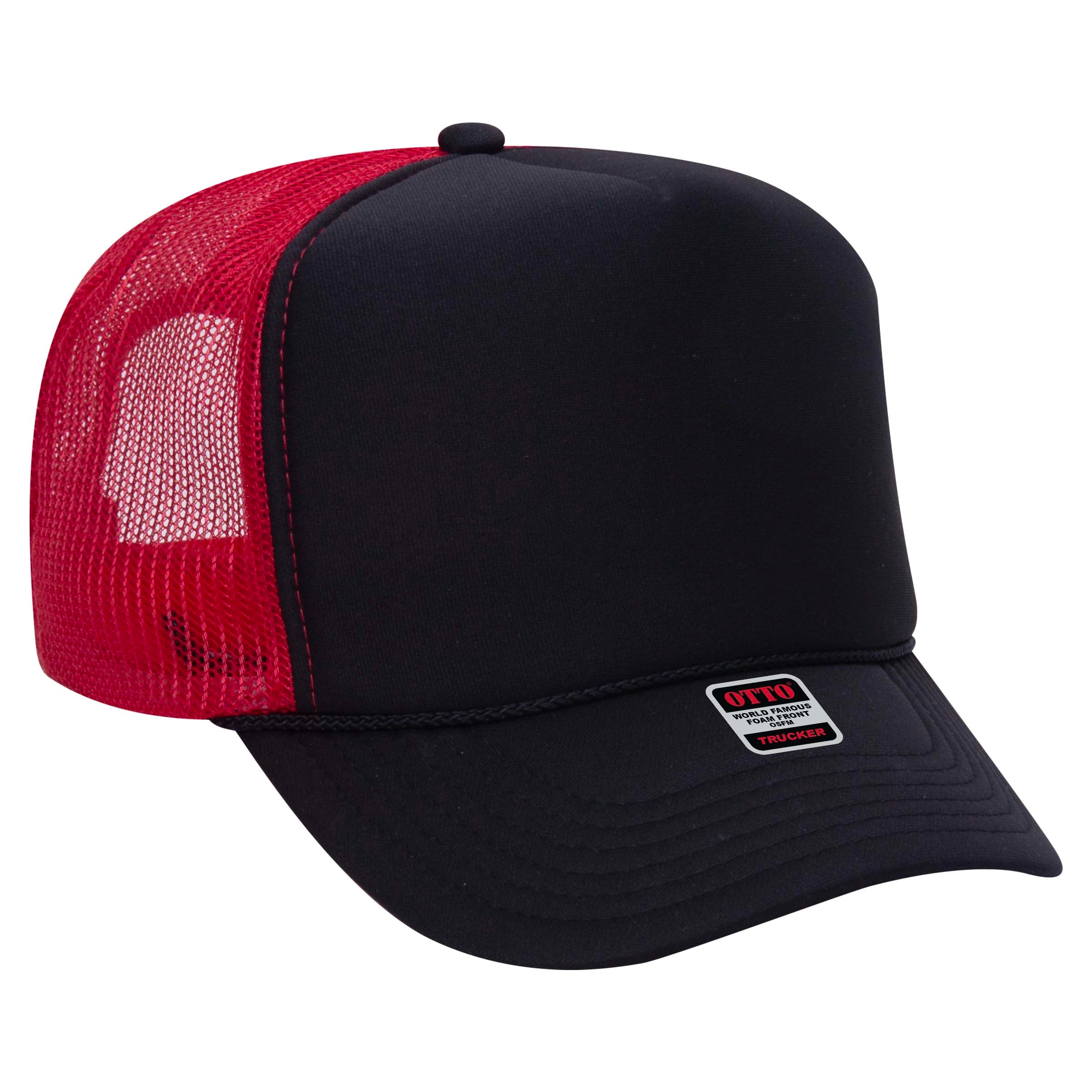 39-165 OTTO CAP 5 Panel High Crown Mesh Back Trucker Hat
