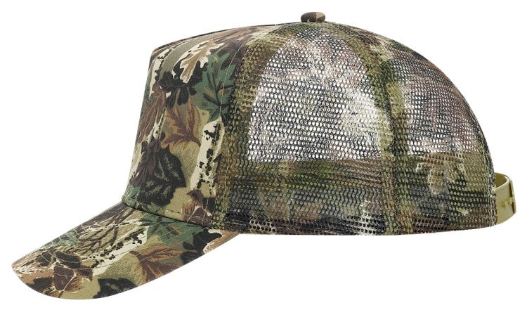 47-049 OTTO CAP Camouflage 5 Panel Mid Crown Mesh Back Trucker Hat