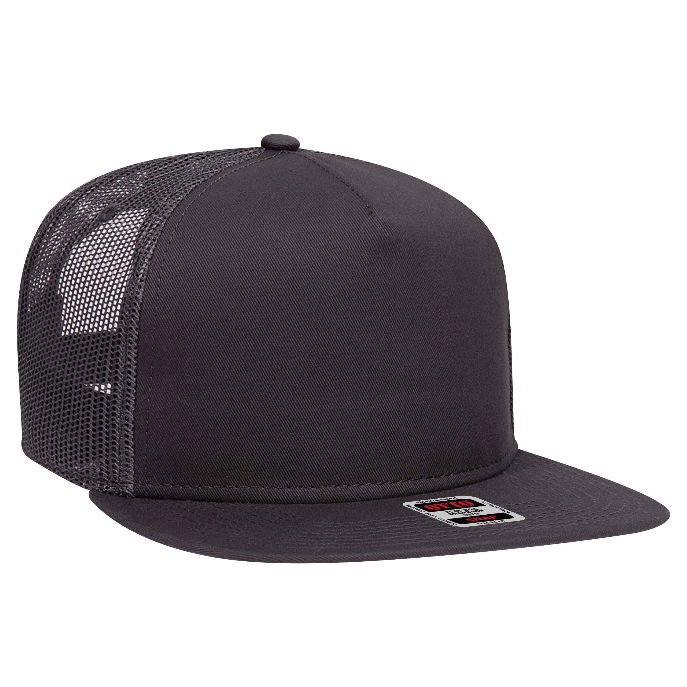 154-1124 OTTO CAP "OTTO SNAP" 5 Panel Mid Profile Mesh Back Trucker Snapback Hat