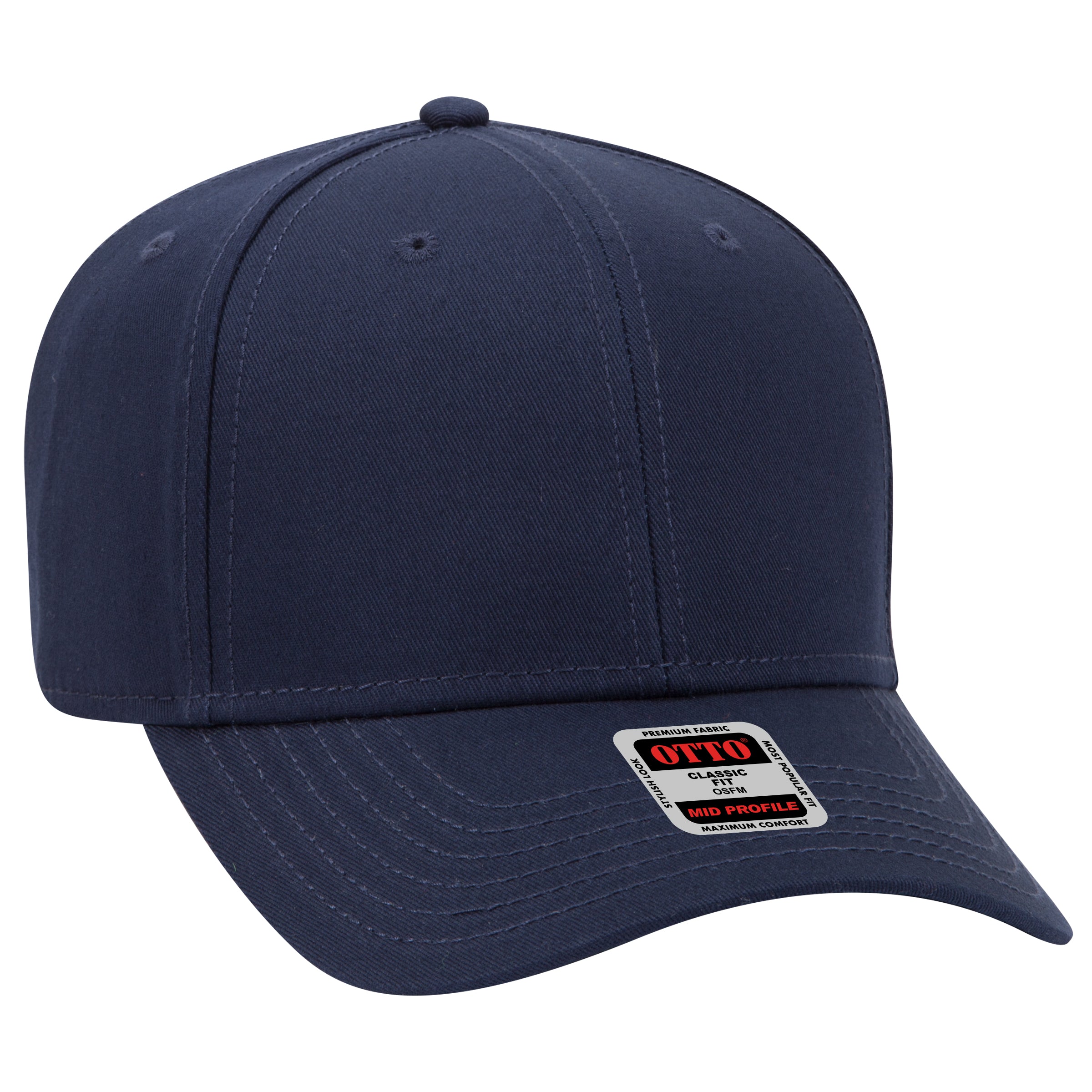 27-1235 OTTO CAP 6 Panel Mid Profile Baseball Cap