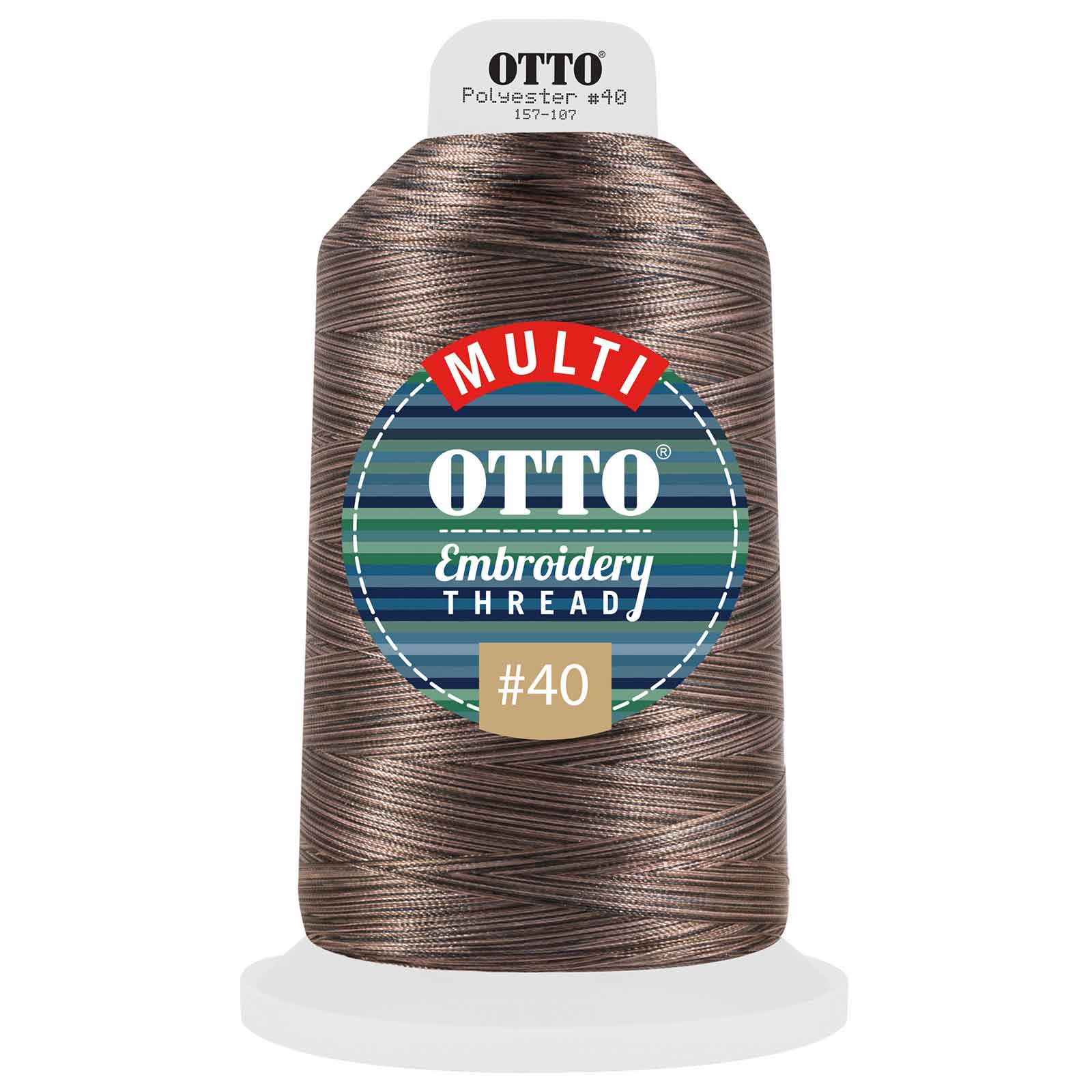 157-107 OTTO Embroidery Multicolor Thread #40 5,500 yd. King Cone